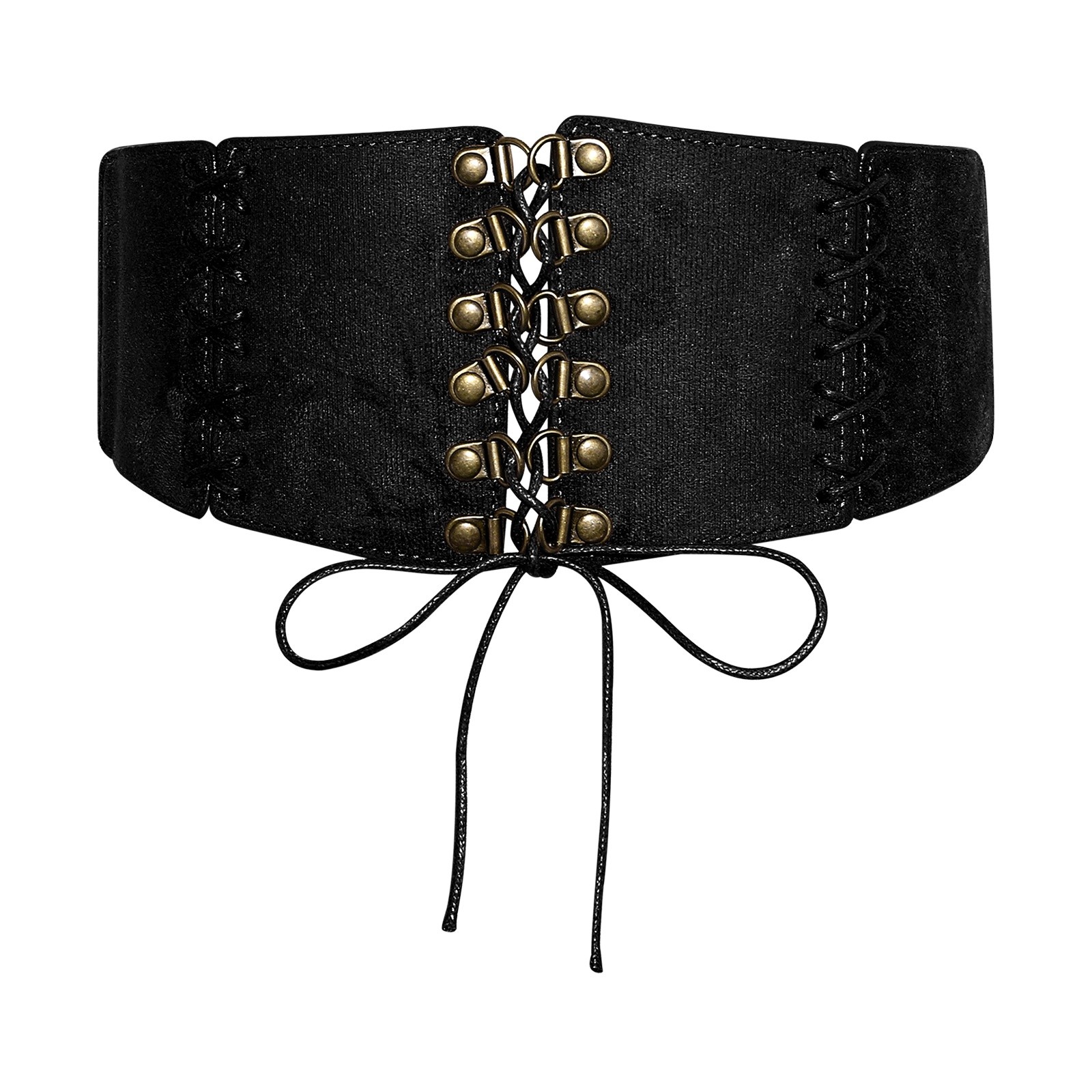 Women’s Vintage Wide Elastic Corset Belt Adjustable Waist Cincher for Dresses