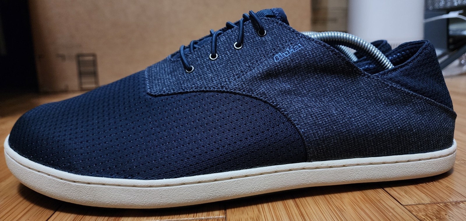 Olukai Nohea Moku Shoes Men’s 11.5 Sneakers Blue Mesh Slip On Boat Casual Beach