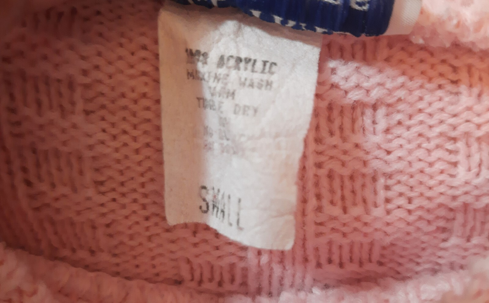 Vintage World Trade Knits Sweater Women Small Pink Long Sleeve Mock Neck Oversz