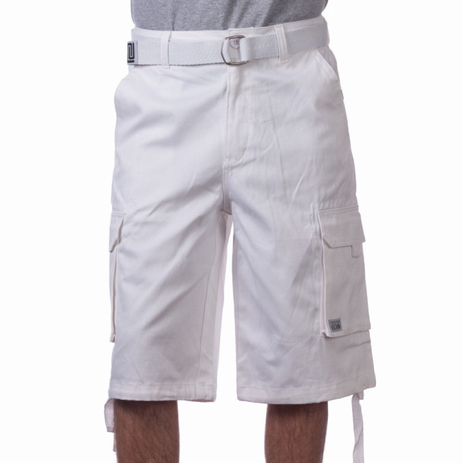 PROCLUB MENS HEAVYWEIGHT TWILL CARGO SHORTS PRO CLUB 6 POCKETS SHORTS (S-5XL)