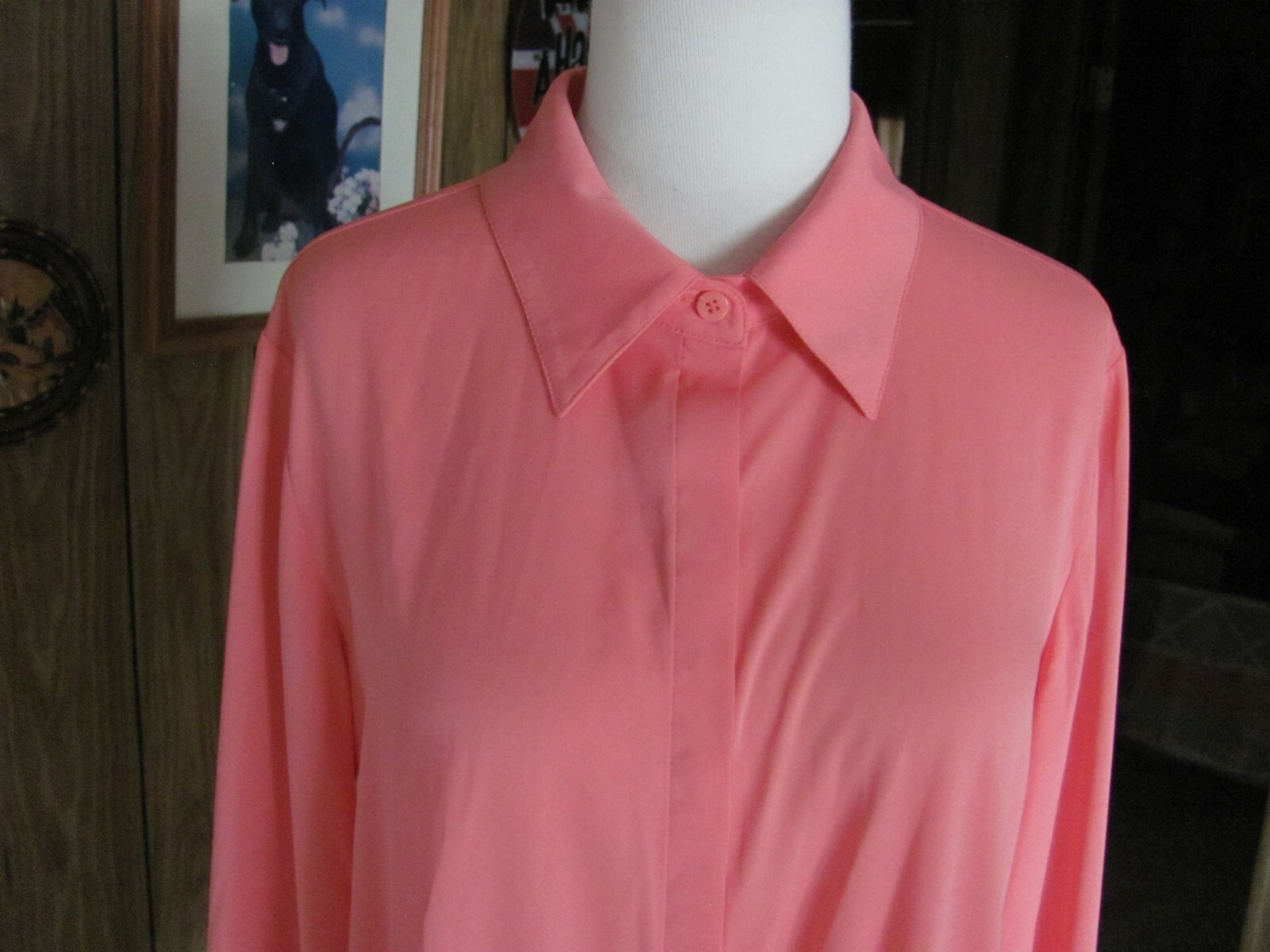 JOAN RIVERS LADIES ORANGE BLOUSE SIZE SMALL BRAND NEW POLYESTER/SPANDEX MACHINE