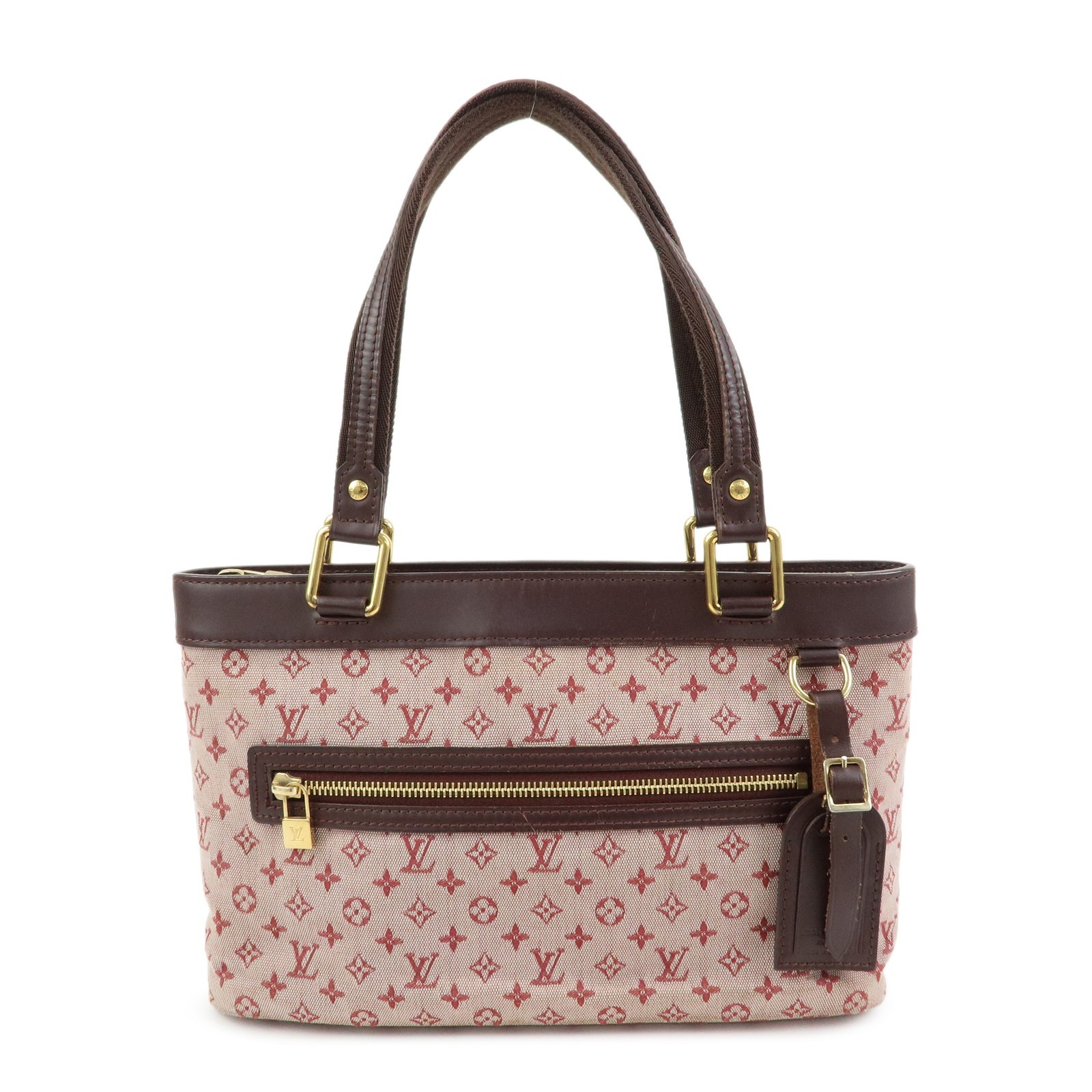 Louis Vuitton Monogram Mini Lucille PM Hand Bag Cerise M92678 Authentic Used F/S