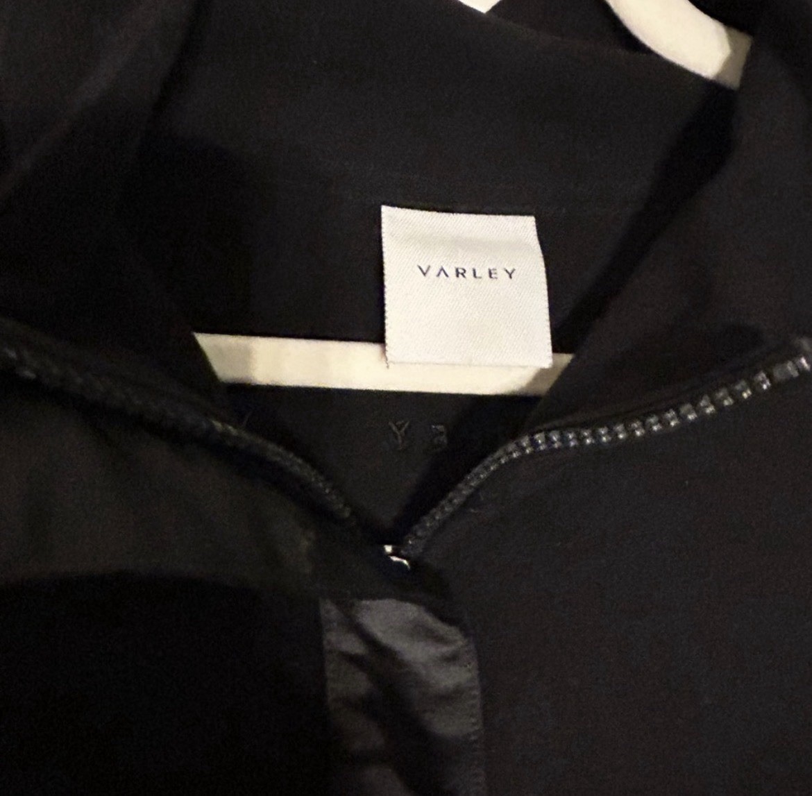 Varley Roeder Mid Layer Women’s Black 1/2 Zip Mock Neck Sweatshirt, sz L