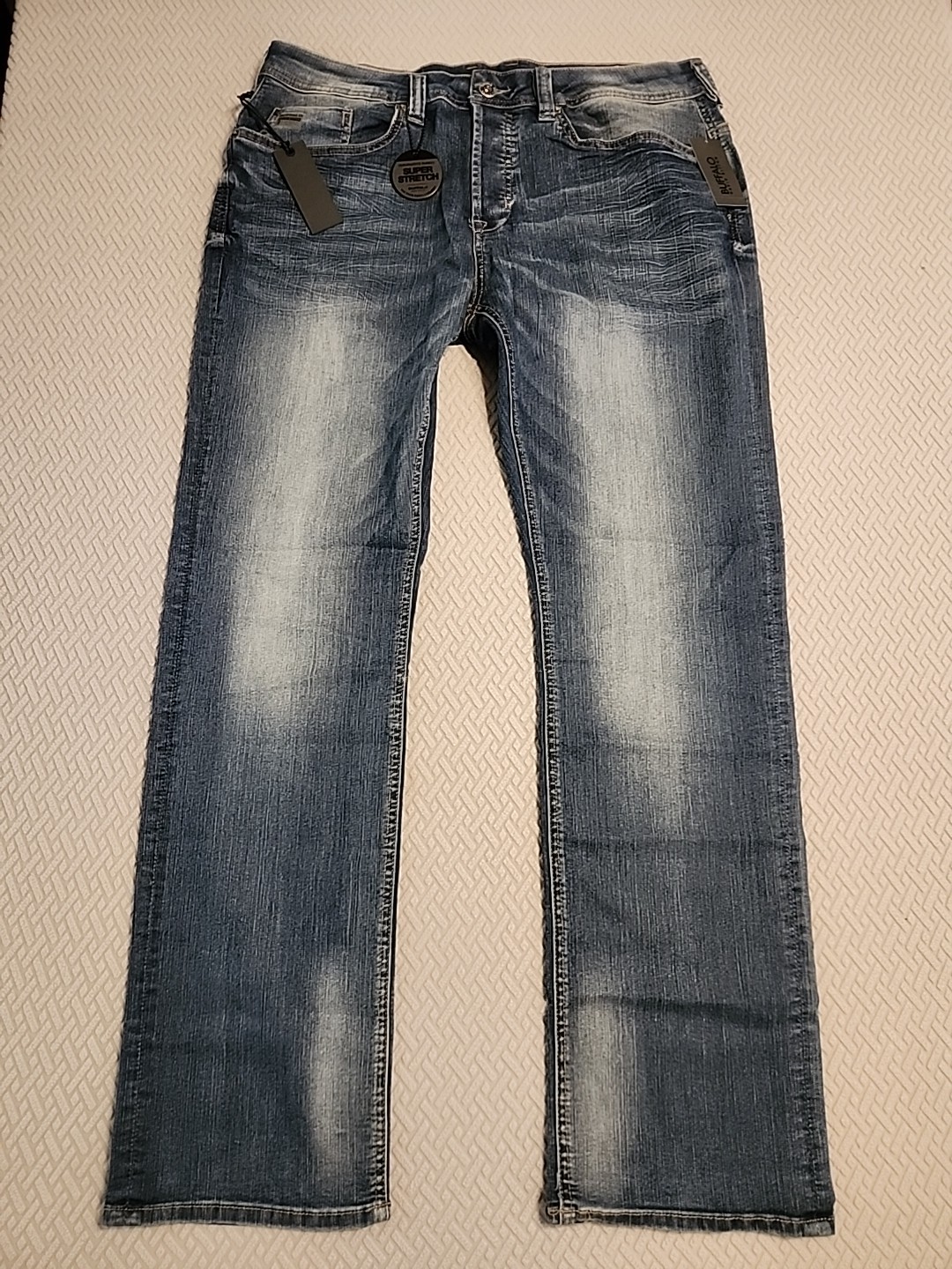 NWT $99 Buffalo David Bitton Jeans Evan-X slim strech vintage blue classic