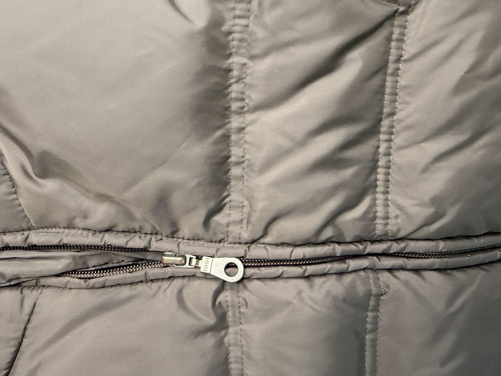 Utex Jacket Womens Small Gray Hooded Puffer Quilted Fleece Lined Winter Coat