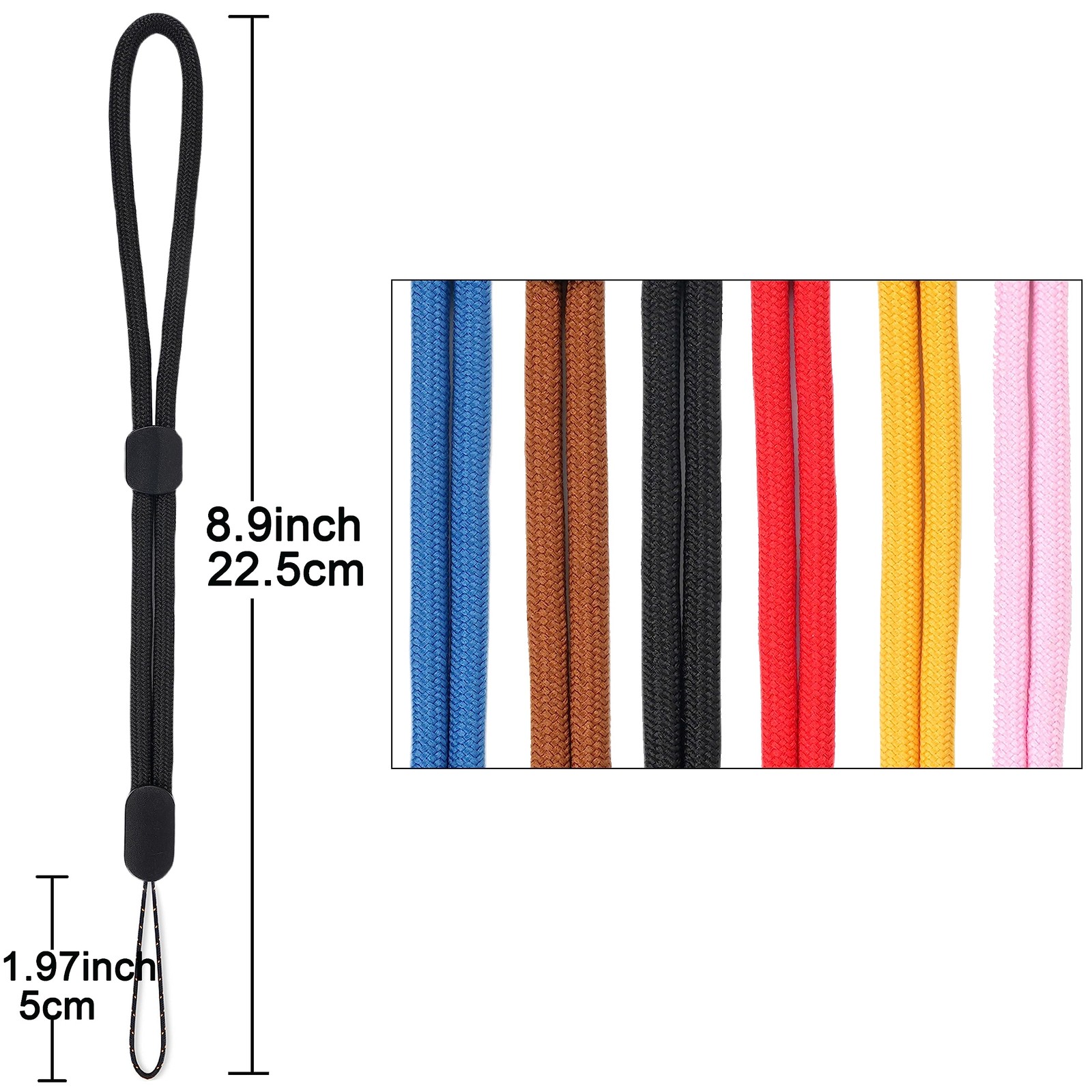 Wrist Lanyards 6 Pcs Adjustable Length Small Strap Wrist Lanyard For Keys Pho…