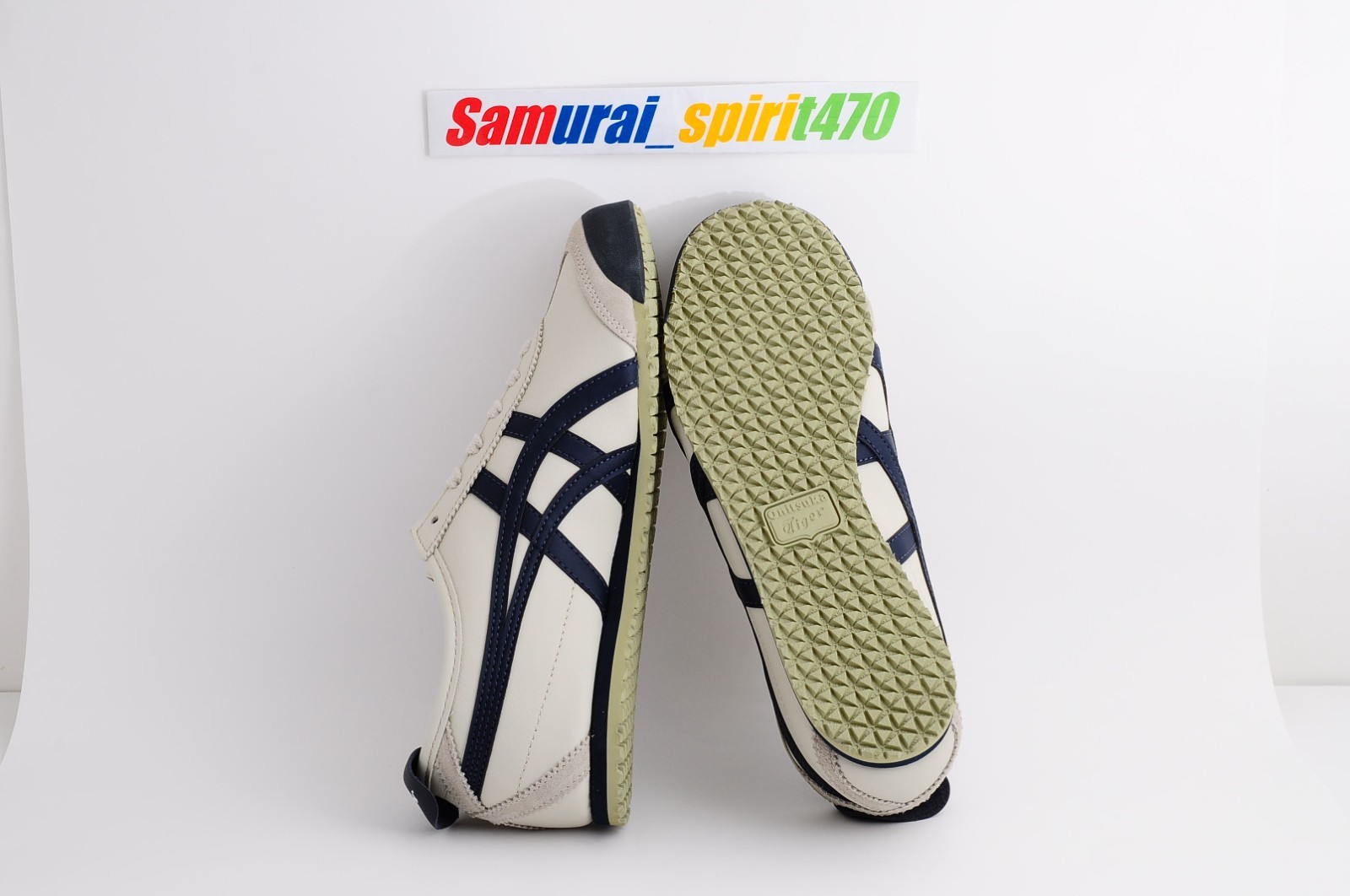 Onitsuka Tiger Genuine MEXICO 66 1183C102 BIRCH /PEACOAT US Buyer No Import duty