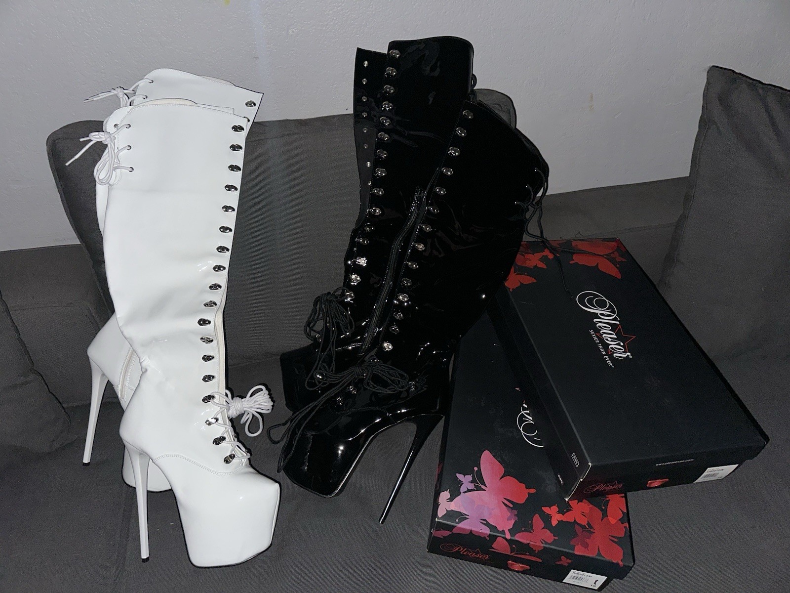 Two Pairs of Pleaser Jubilant-3012 NEW WITH BOX/ NEVER WORN*