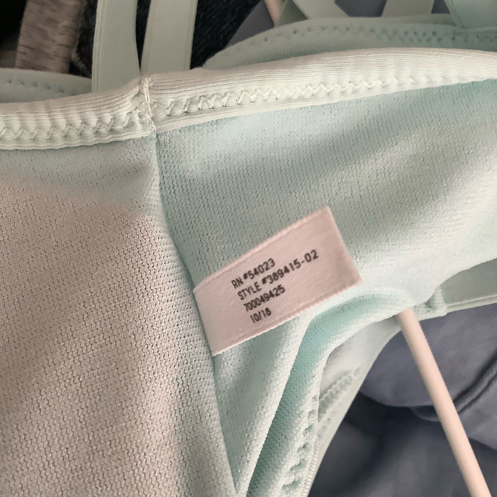 Athleta South Swell Tranquil Blue Bikini Strappy Top Small