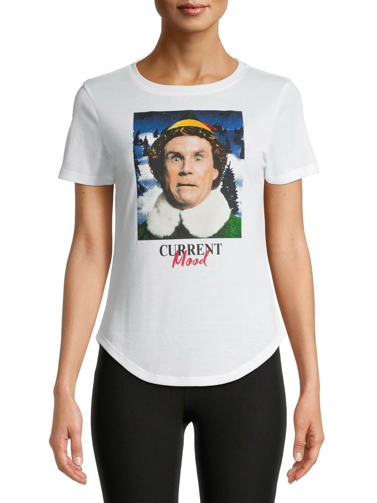 Elf Juniors’ Current Mood Holiday Graphic T-Shirt Top S M L XL XXL XXXL