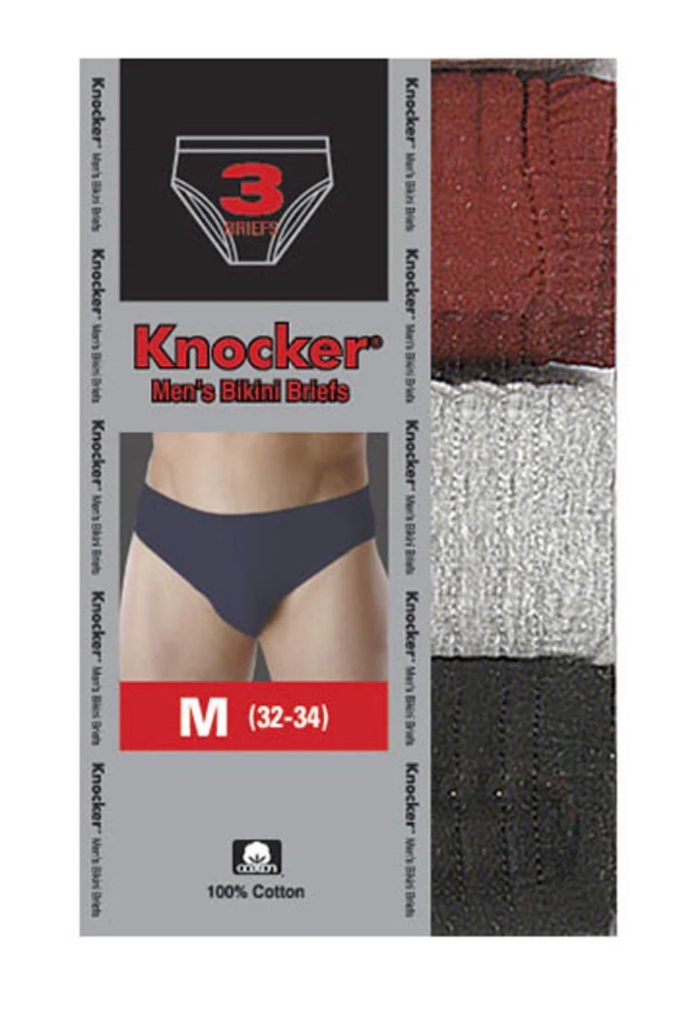 6 Pack Men’s ULTRA Solid Cotton Knocker Bikini Brief Underwear Assorted Colors L