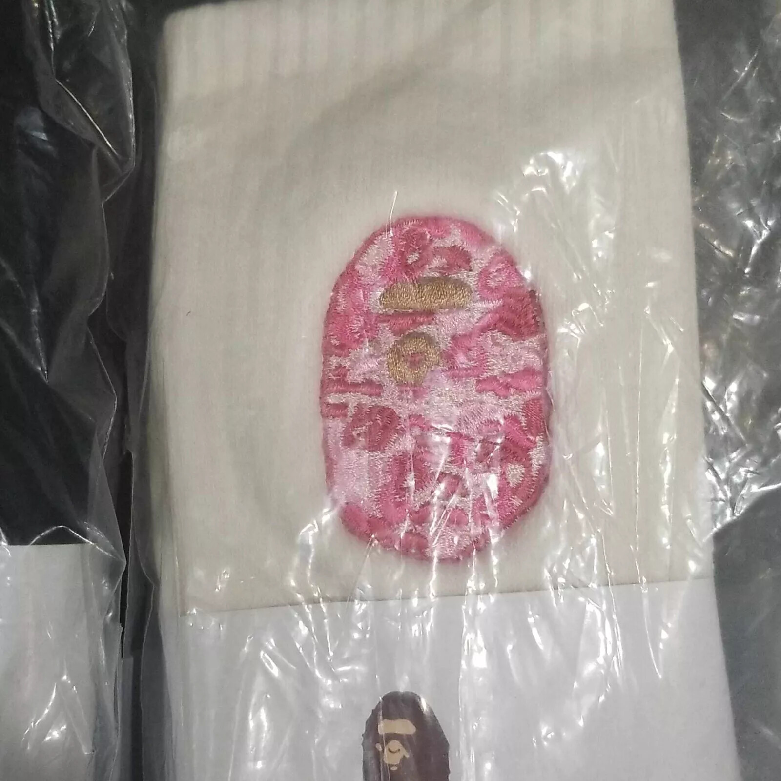 BAPE A Bathing Ape Crew Socks Big Ape Head Embroidered CAMO Socks 100% – CHOOSE!