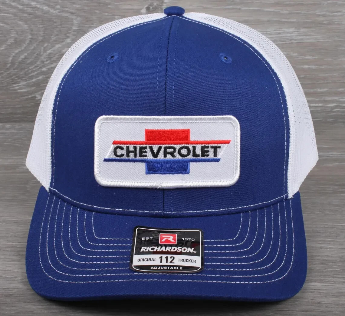 Vintage Chevrolet Patch on a Richardson 112 Trucker Snapback Hat