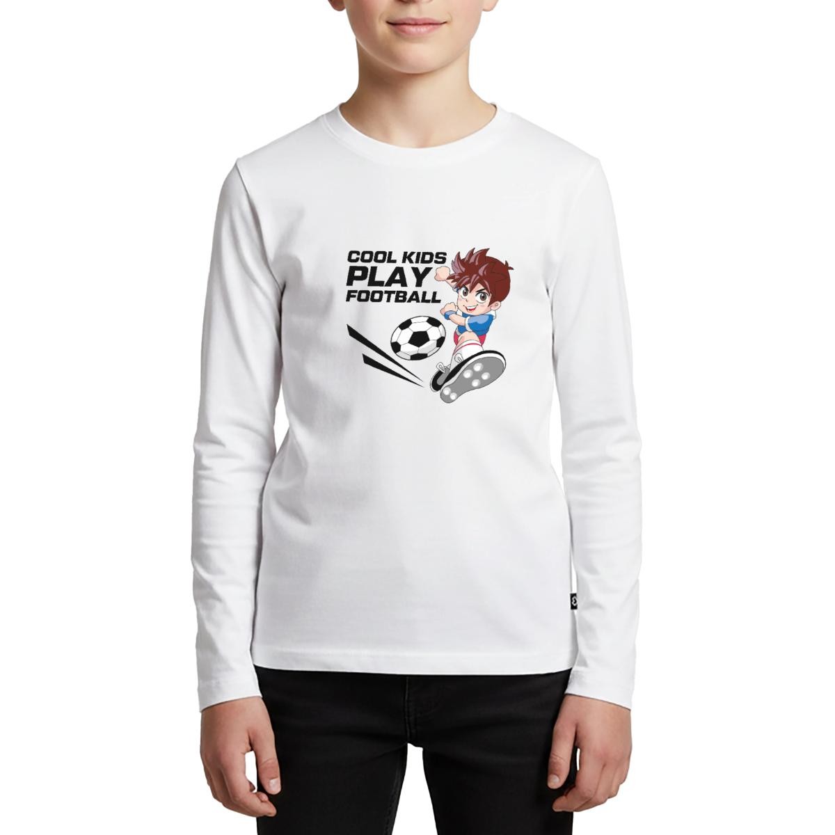 Cool Kids Play Football Kids’ Premium Long Sleeve T-Shirt
