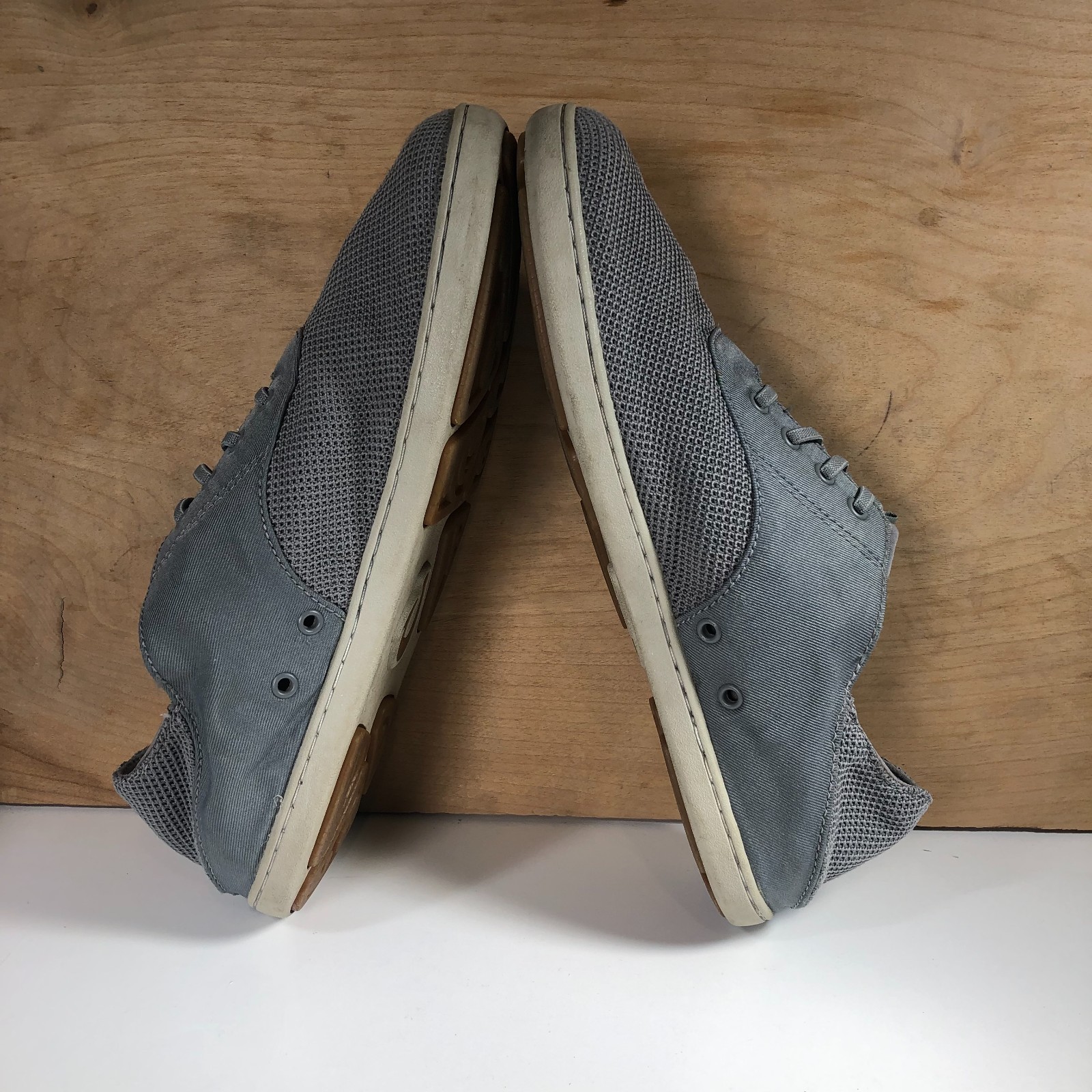 OluKai Nohea Moku Mesh Sharkskin Gray Slip On Shoes Men’s Size 10.5