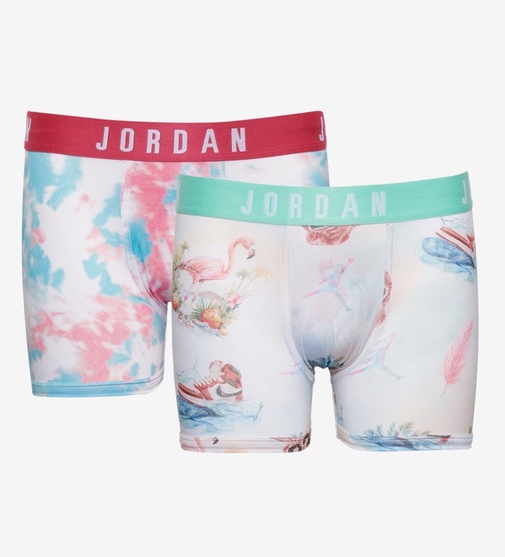 NWT. Jordan. 2 Pack. Flight Microfiber Boxer Briefs. Multicolor. MRSP. $38.00