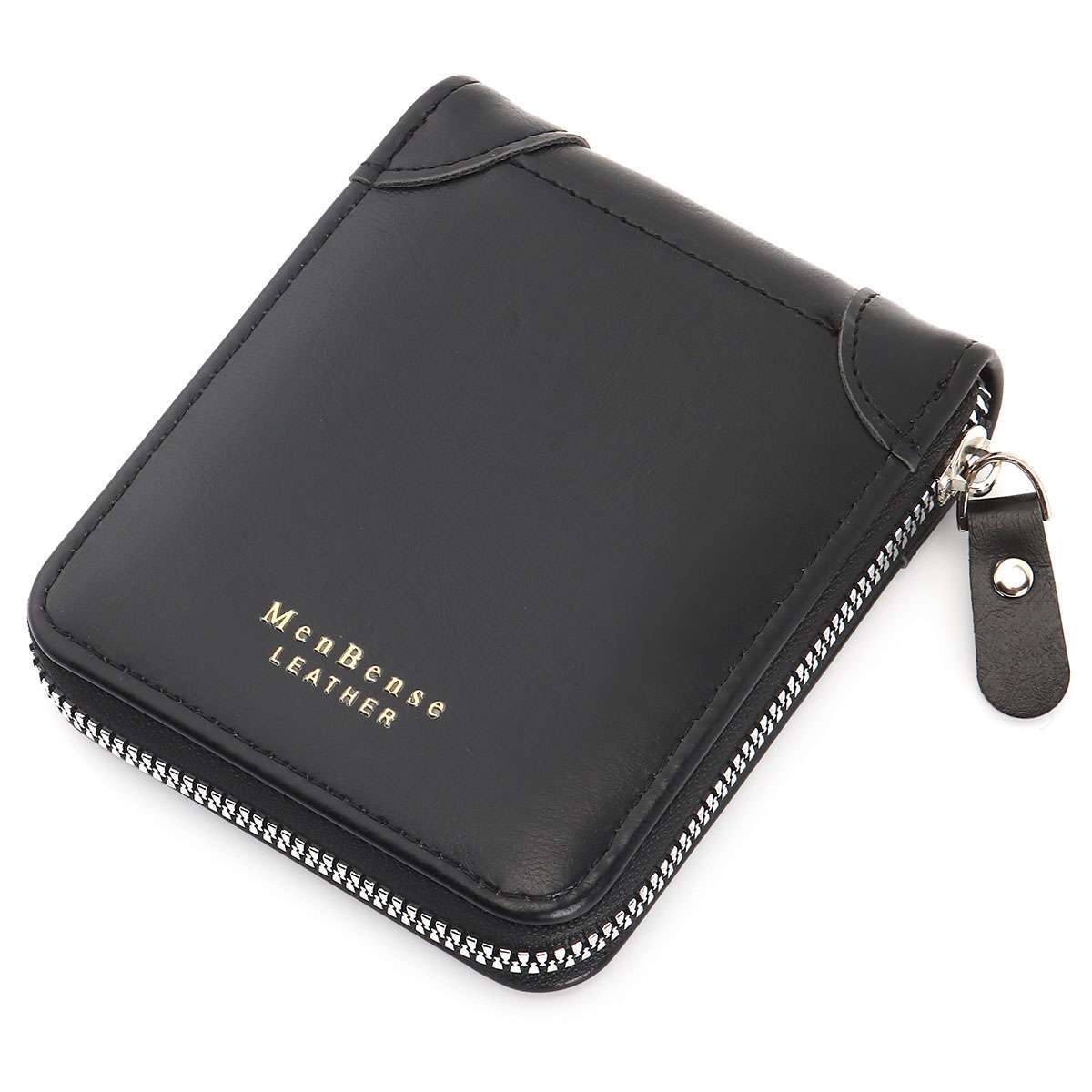 Mens RFID Blocking Leather Wallet Credit Card ID Holder Zipper Purse Waterproof