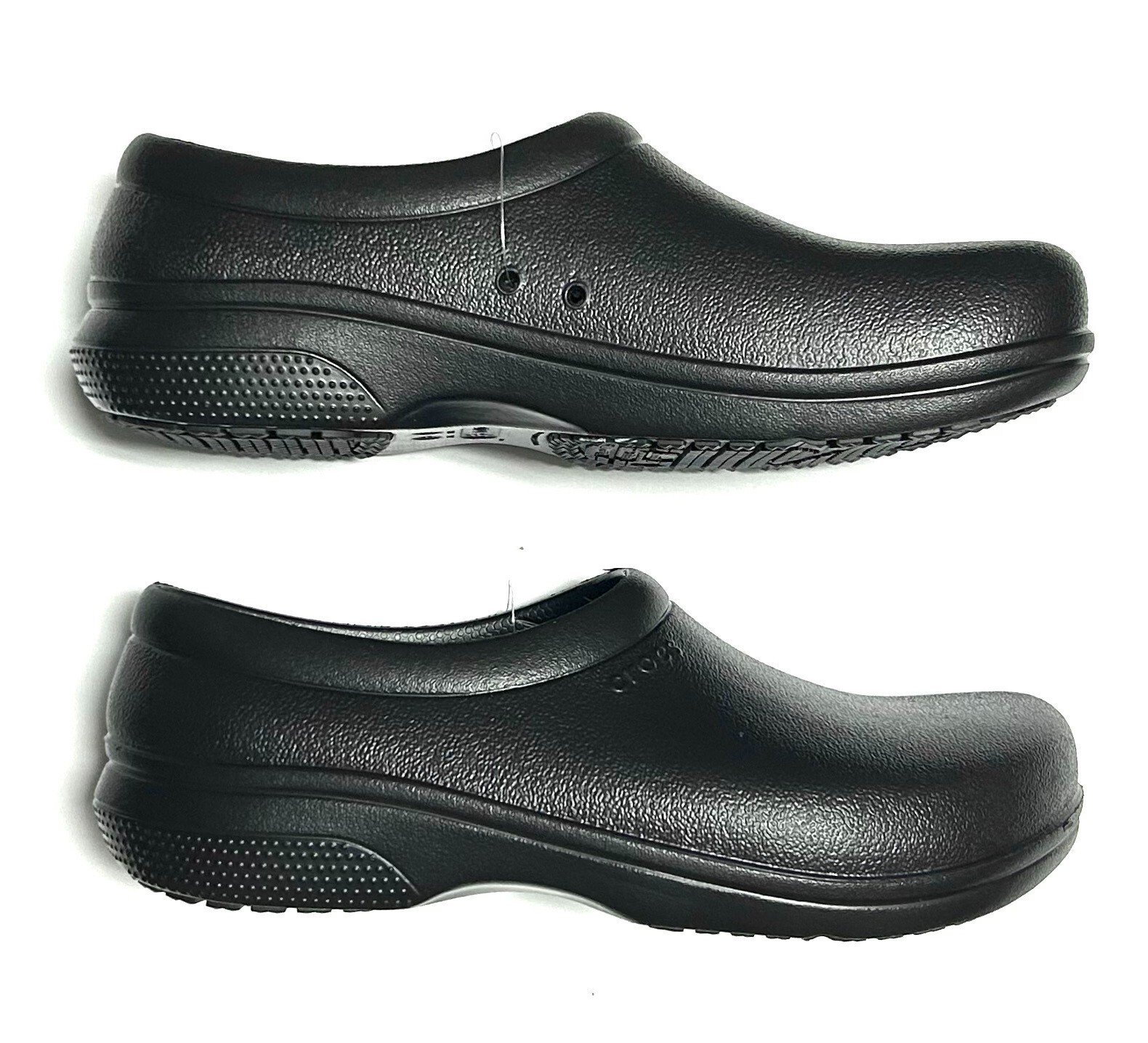 Crocs Slip Resistant Shoes Black – On The Clock Clogs, Nurse Shoes, Chef Shoes