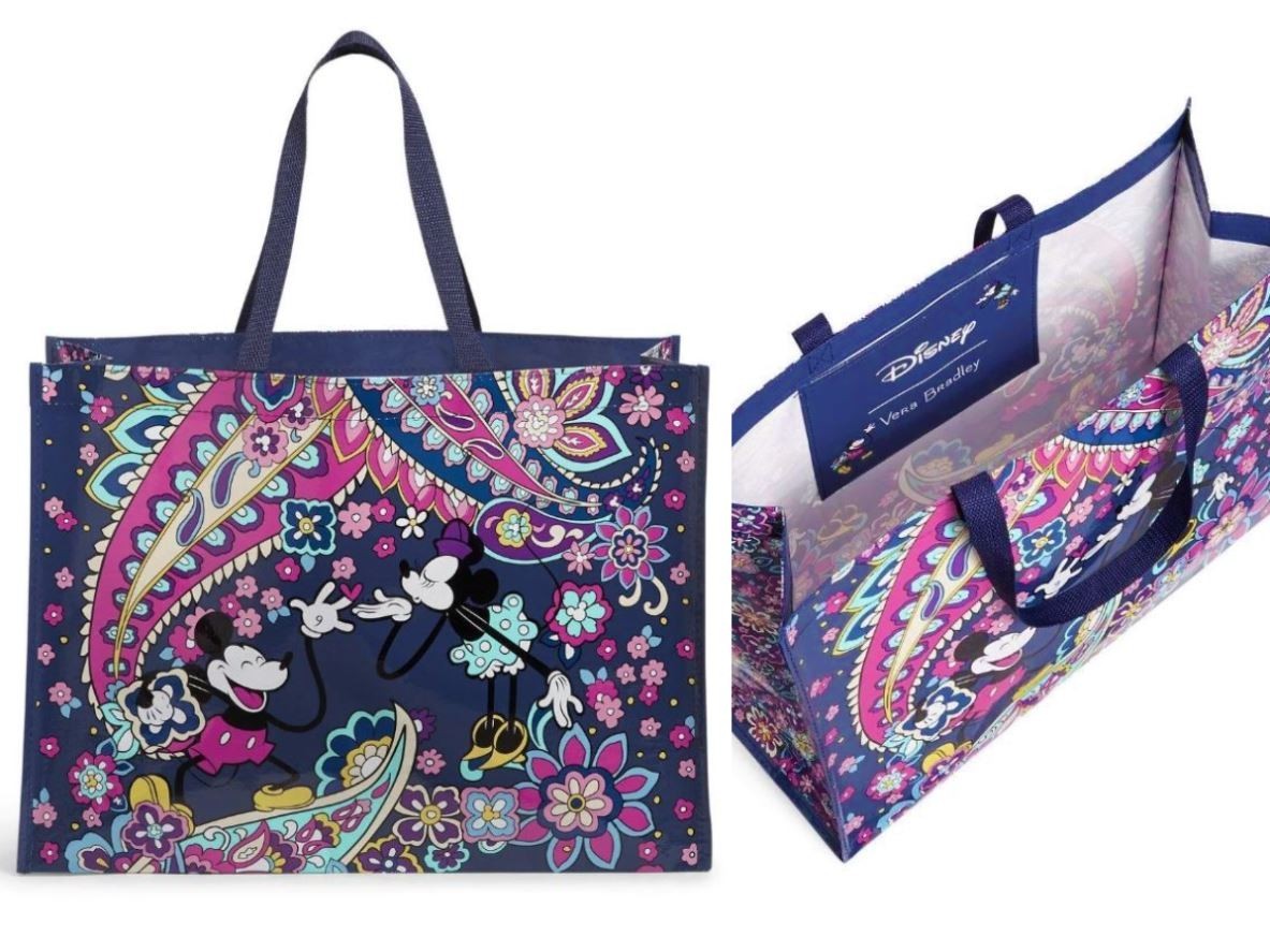 Vera Bradley NWT X Disney Limited Edition Sensational Six Paisley Market Tote Ba