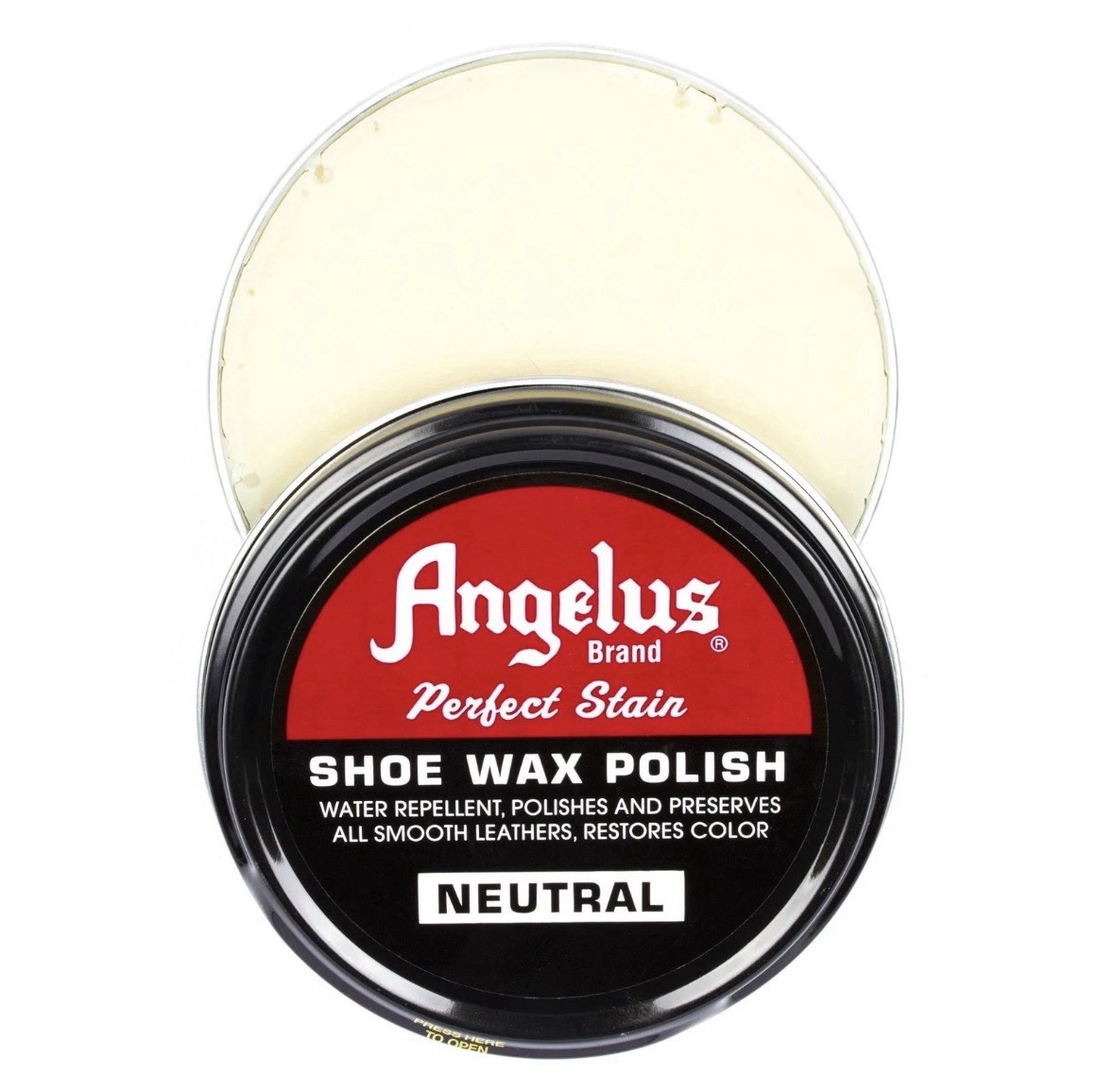 Angelus Shoe Wax Polish 3 oz Neutral!