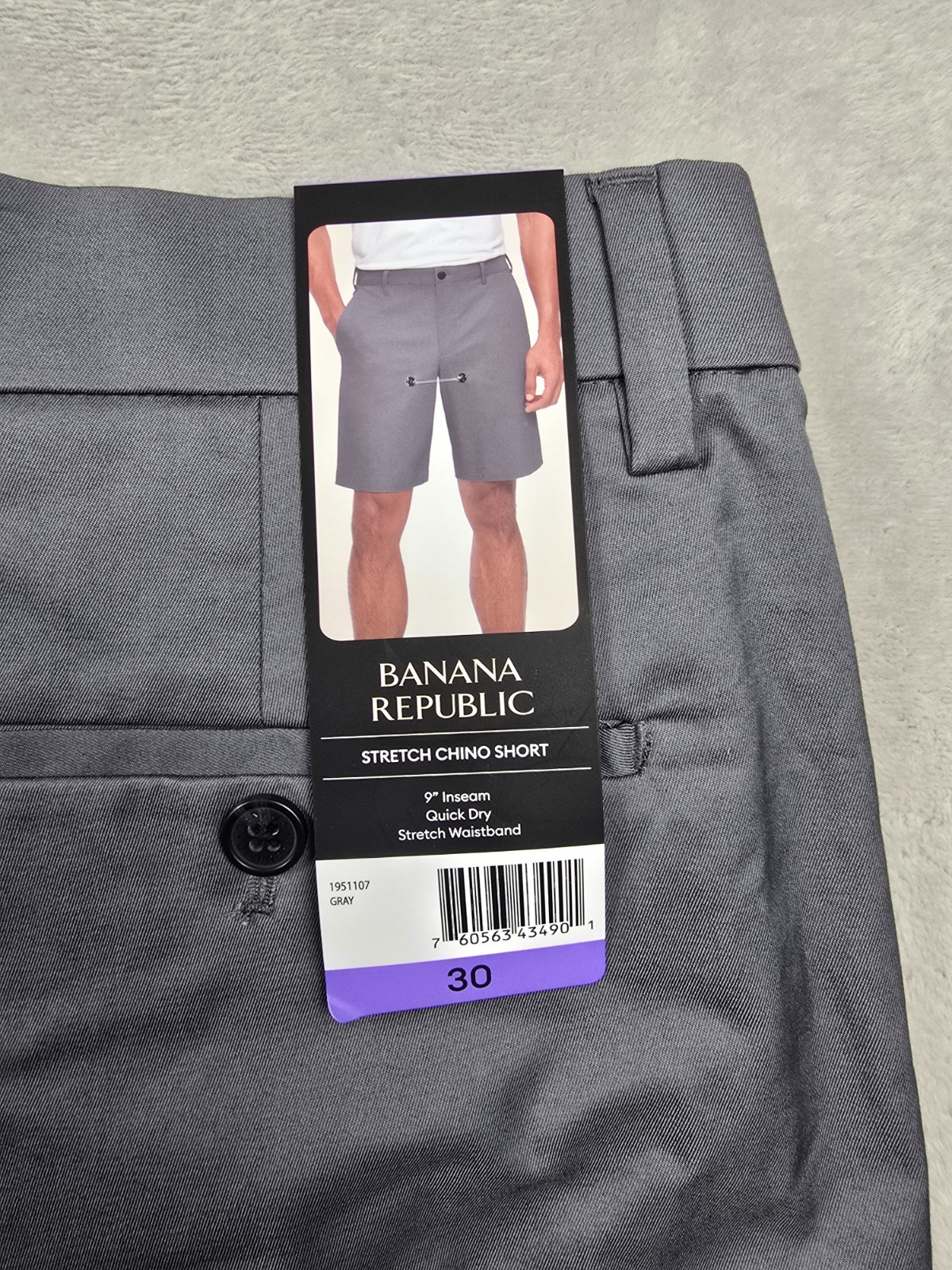 Banana Republic Stretch Chino Shorts Mens 9″ Inseam Quick Dry Pick Color Size