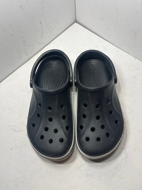 Crocs Bayaband Black Strapped Clogs Women 9 Men 7 Unisex