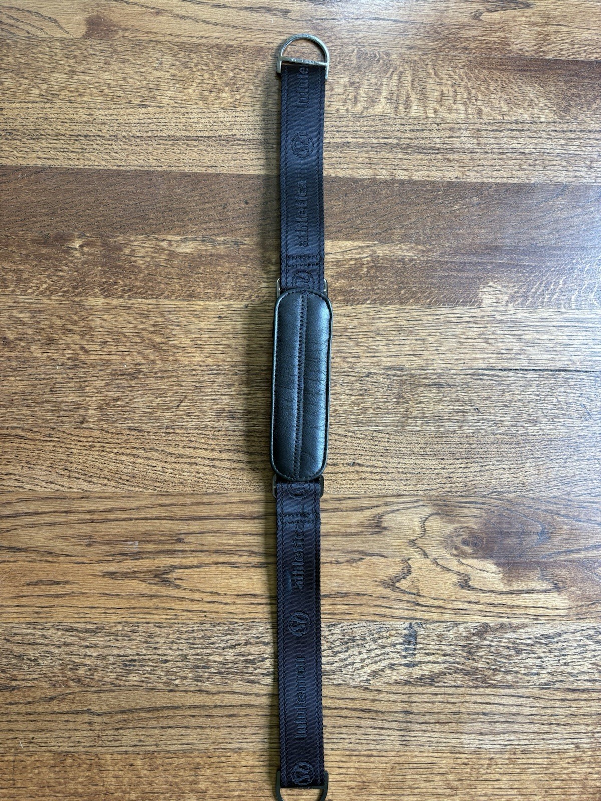 Lululemon Black Adjustable Women’s Shoulder Strap with Logo & Buckle Accents