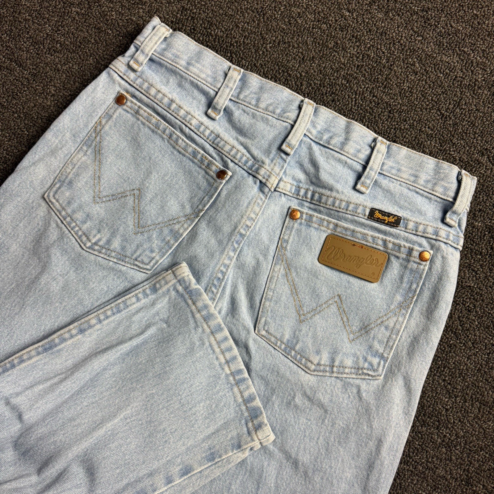 Wrangler Cowboy Cut Slim Fit Jeans Bleach Wash 936GBH Mens 30×32 Western Rodeo
