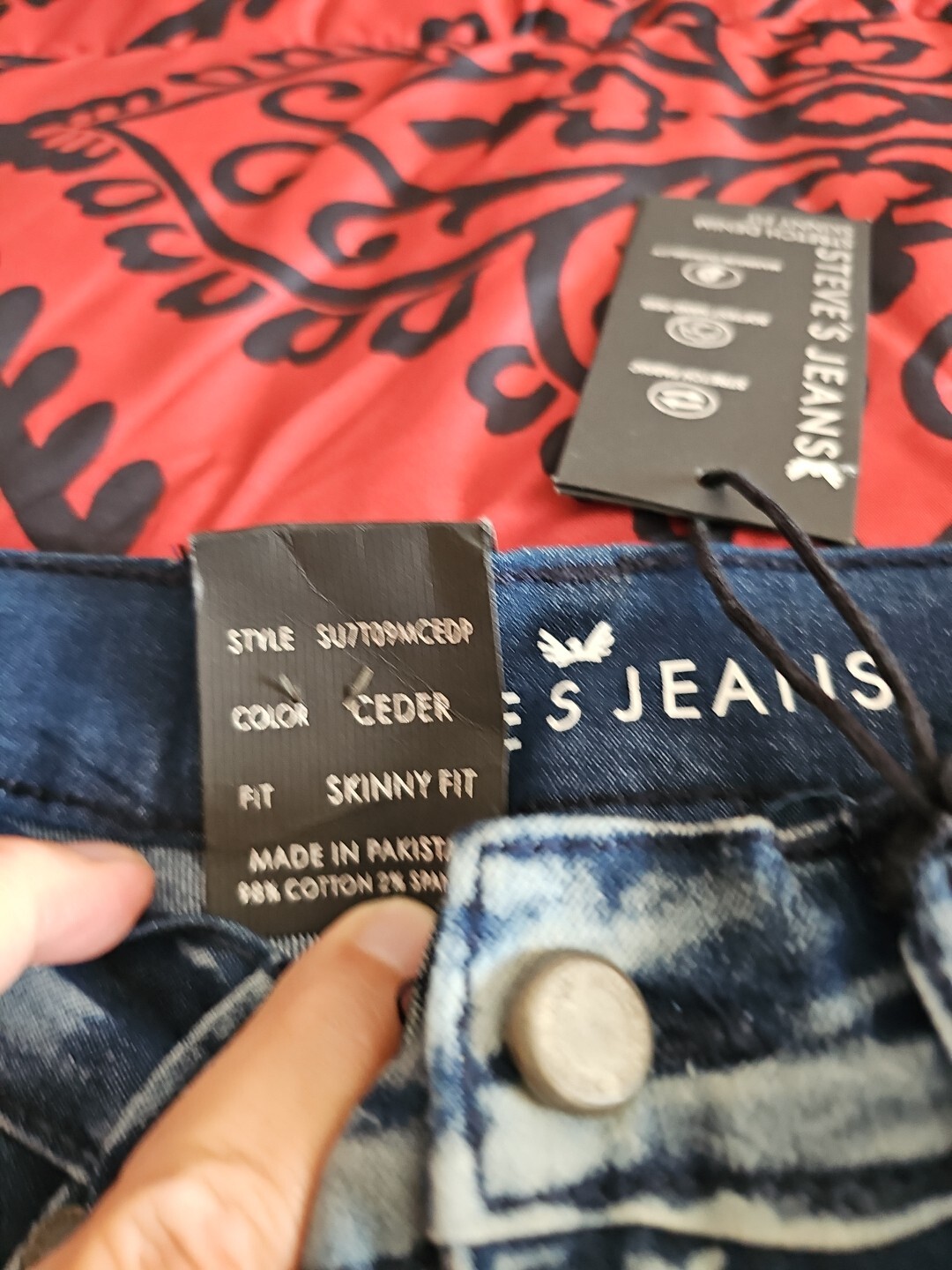 NWT Steve’s Jean’s Stretch Skinny Fit Ladies Size 10 Returns Accepted Inseam 25