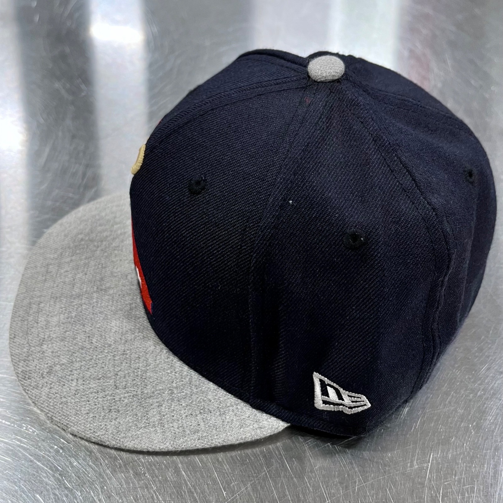 California Angels Cooperstown Logo New Era 59FIFTY 2 Tone Wool Blend Hat 7 1/8
