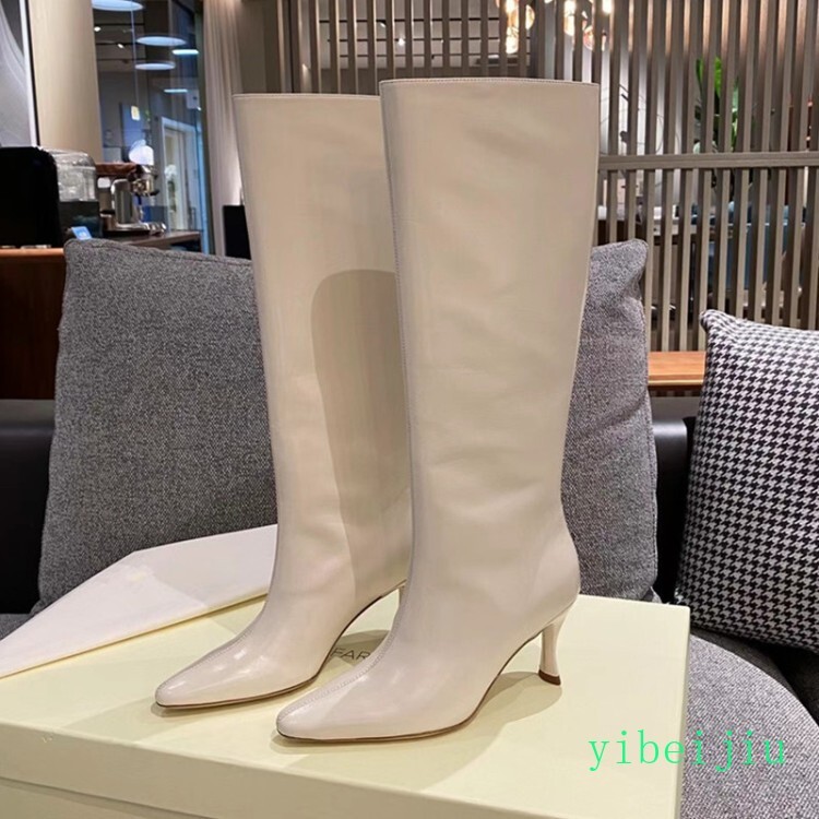 Womens Mid Calf Kitten Heel Boots Pull On Leather Shoes Cowboy Western Plus Size