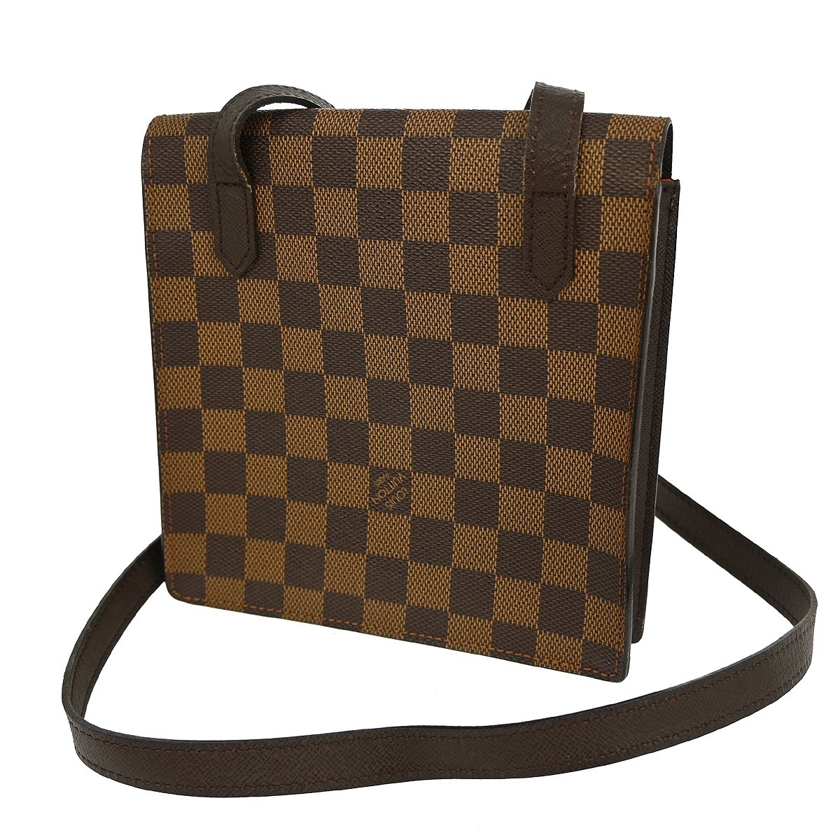 Best01 LOUIS VUITTON BROWN DAMIER PIMLICO CROSSBODY SHOULDER BAG N45272 YQ05861