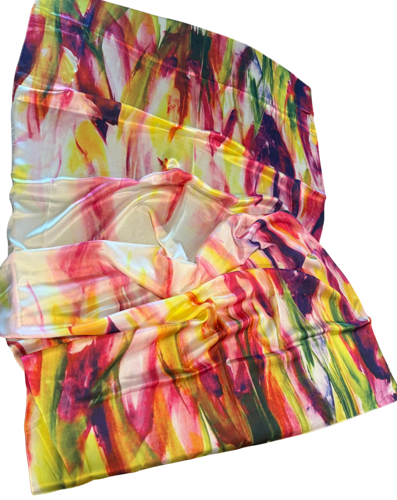 Oil Painting Printed Scarf for Women – Multicolor