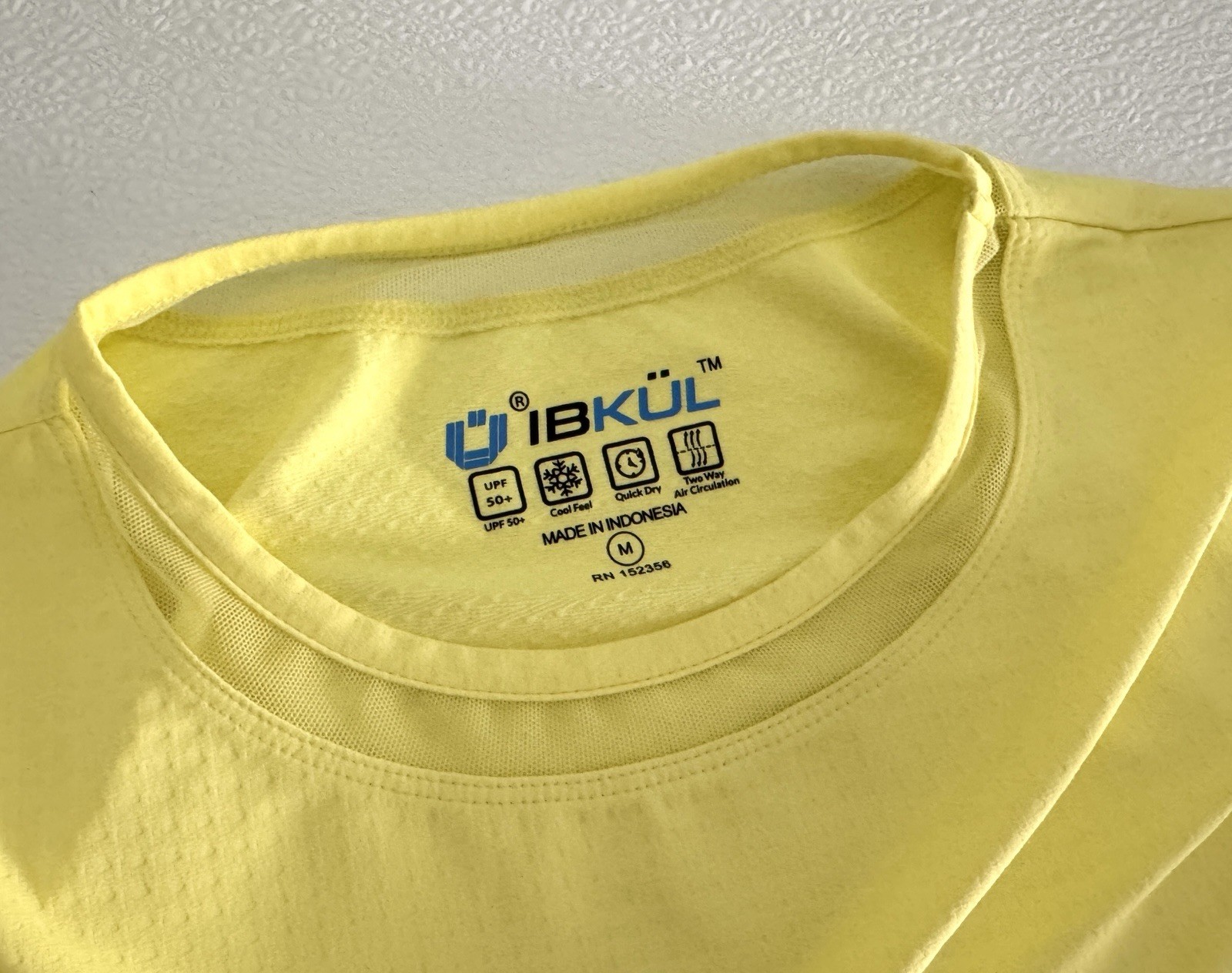 NWT IBKUL Golf Tennis Top Shirt XS S L XL Yellow Butter Long Sleeve Crew Neck H7
