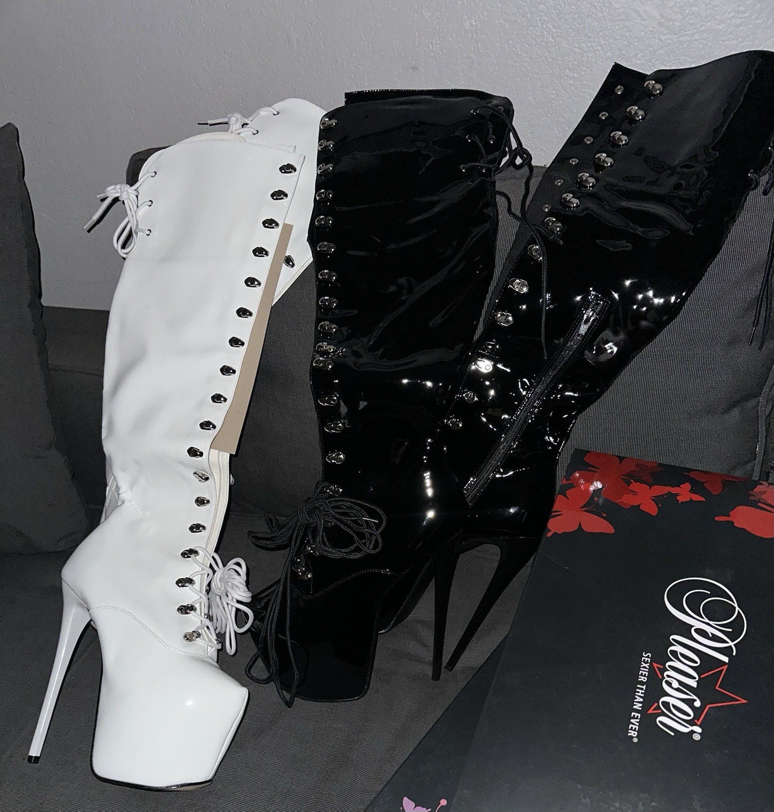 Two Pairs of Pleaser Jubilant-3012 NEW WITH BOX/ NEVER WORN*