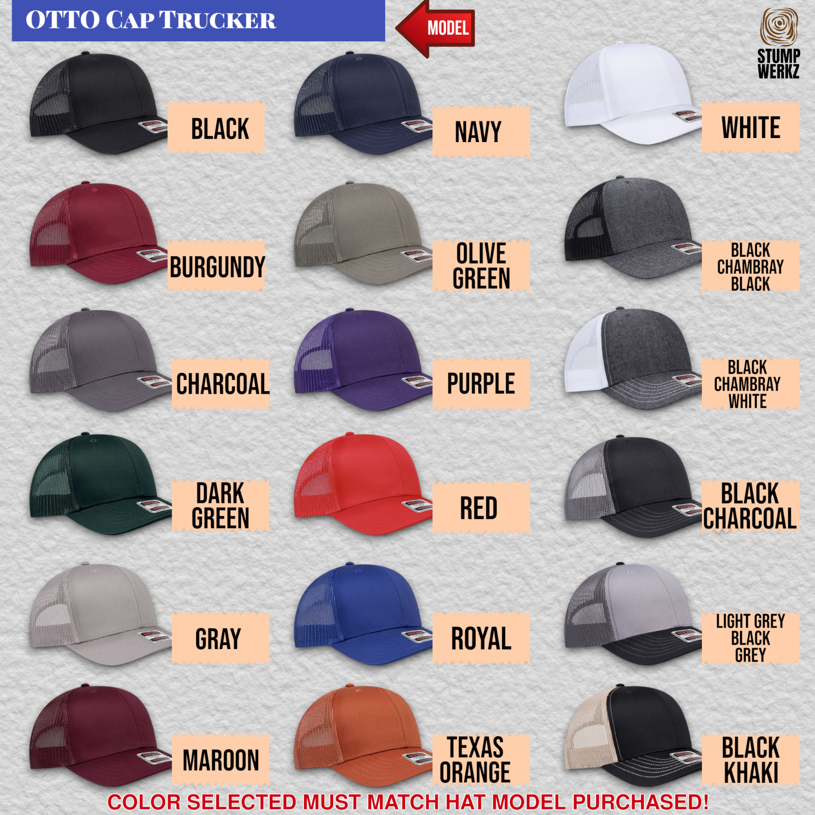 Trucker Hat Baseball Cap Snapback King Ranch Western Style 34 Color Choices