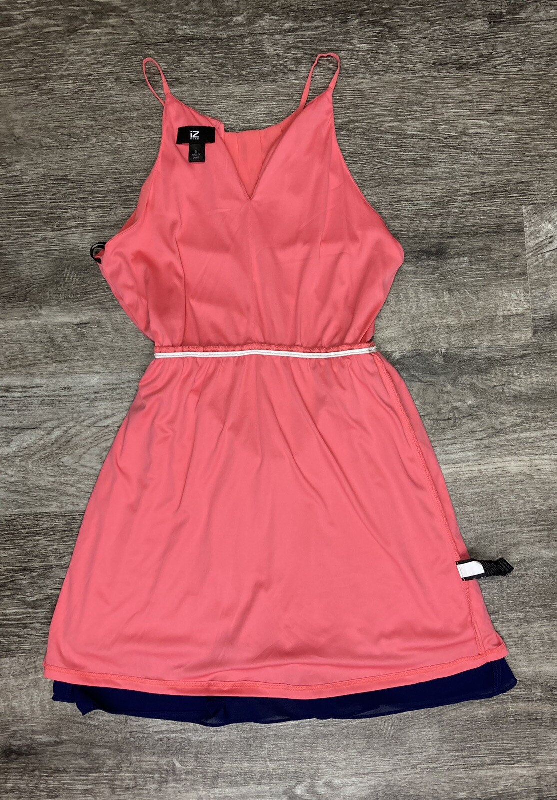 New IZ Buyer Dress Women’s Spaghetti Strap Size Medium Coral Orange Lined