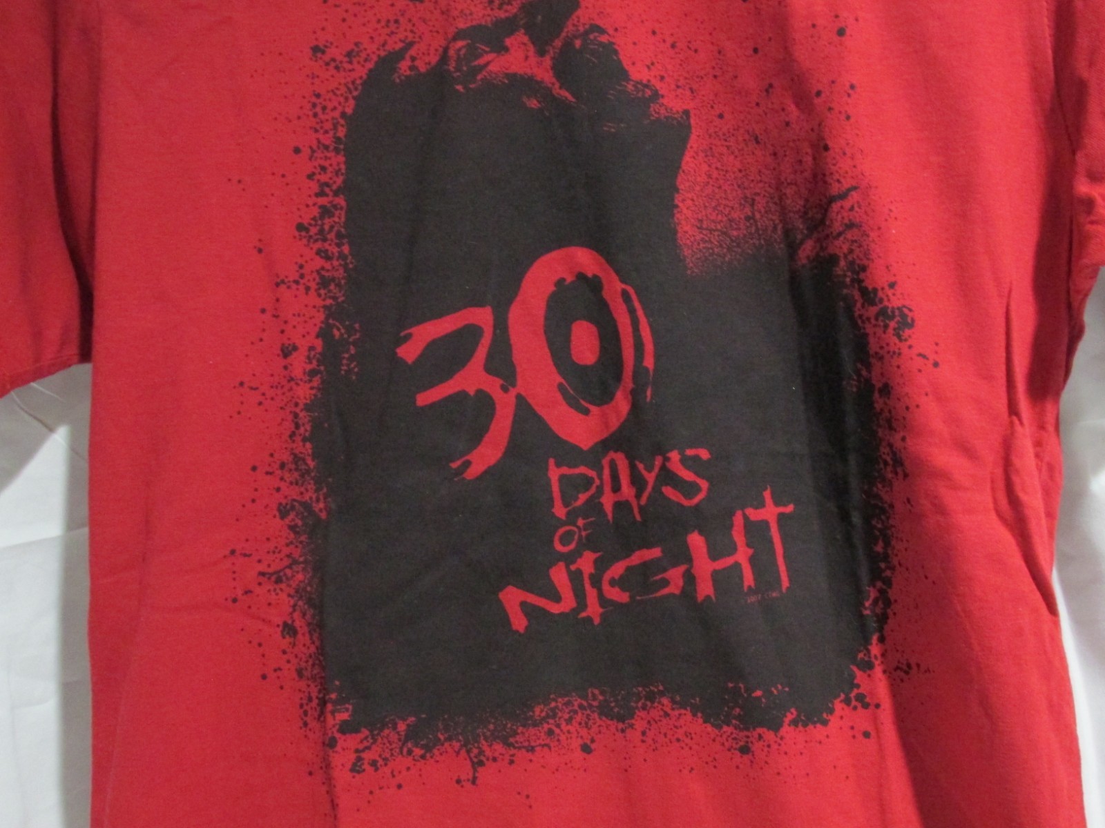 30 Days Of Night Movie Premiere Promo 2007 Red T-Shirt Size X-Large NEW