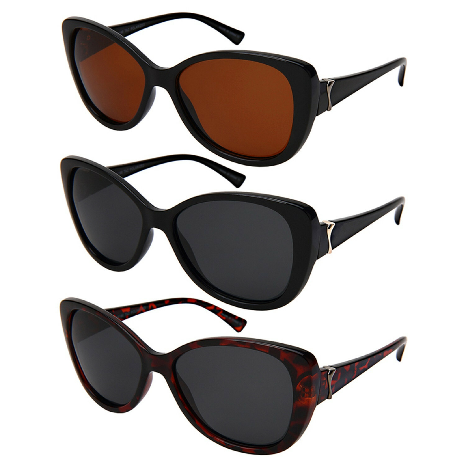 Women’s 100% UV400 Protection TAC Polarized Lens fashion Sunglasses Tortoise
