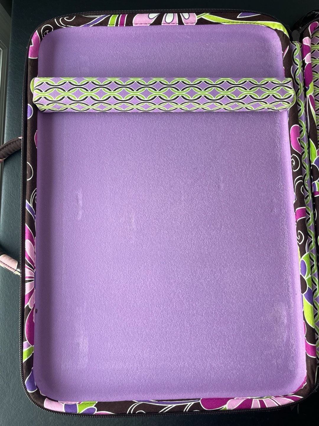 Vera Bradley Quilted Floral Laptop Computer Bag with Shoulder Strap