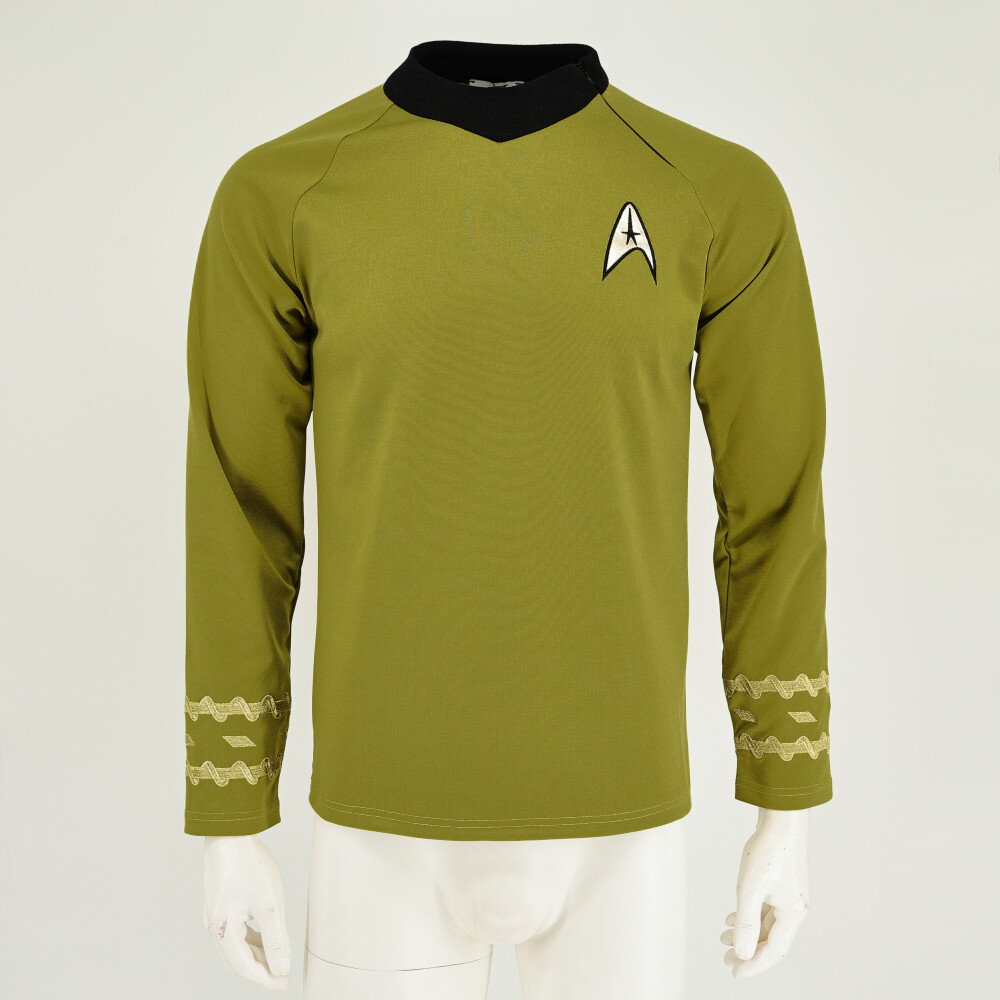 The Original Series Captain Kirk Gold Shirts TOS Spock Blue Red Uniforms Costume