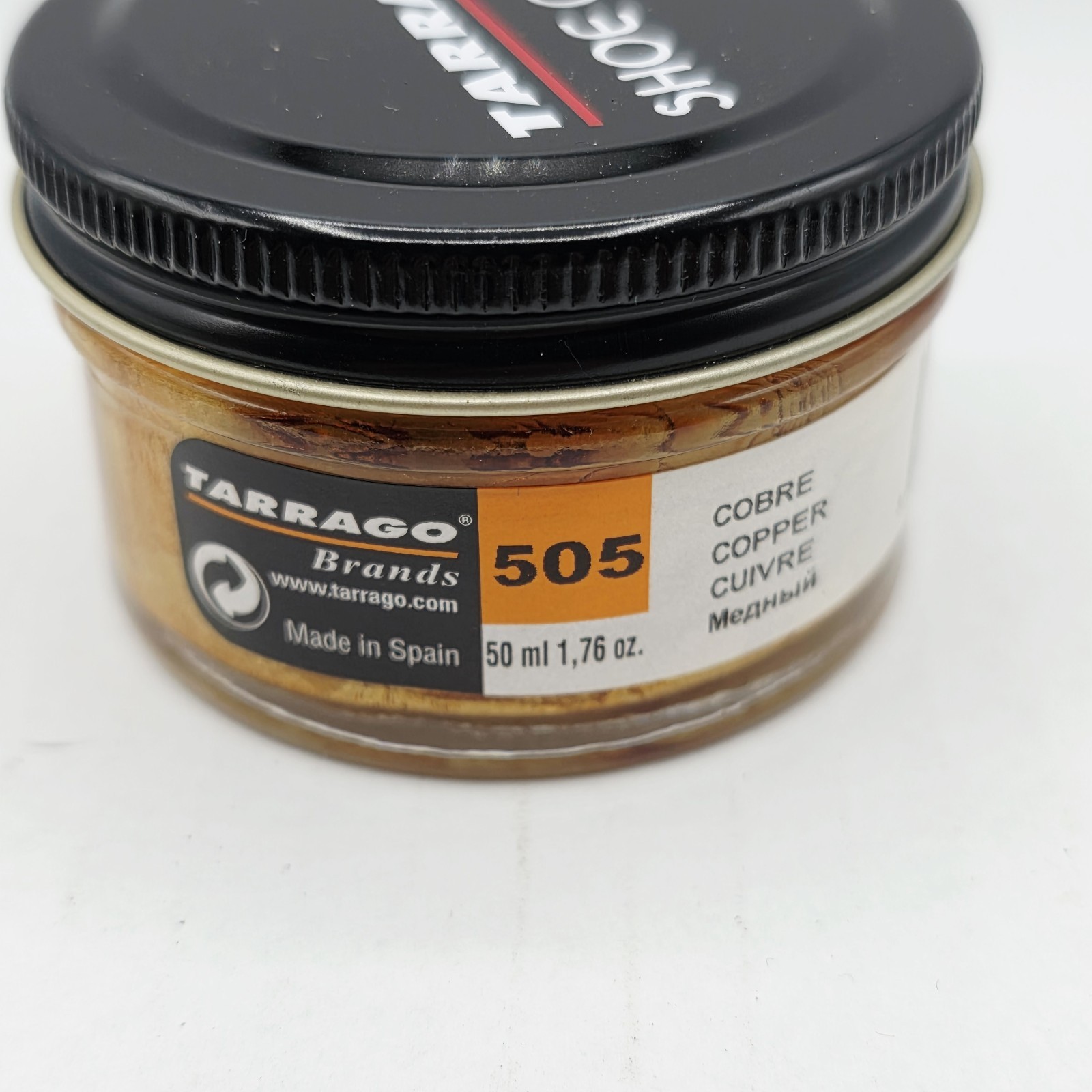 Tarrago Shoe Polish # 505 Copper Cream Leather Protector 1.76 oz. 50ml Boot