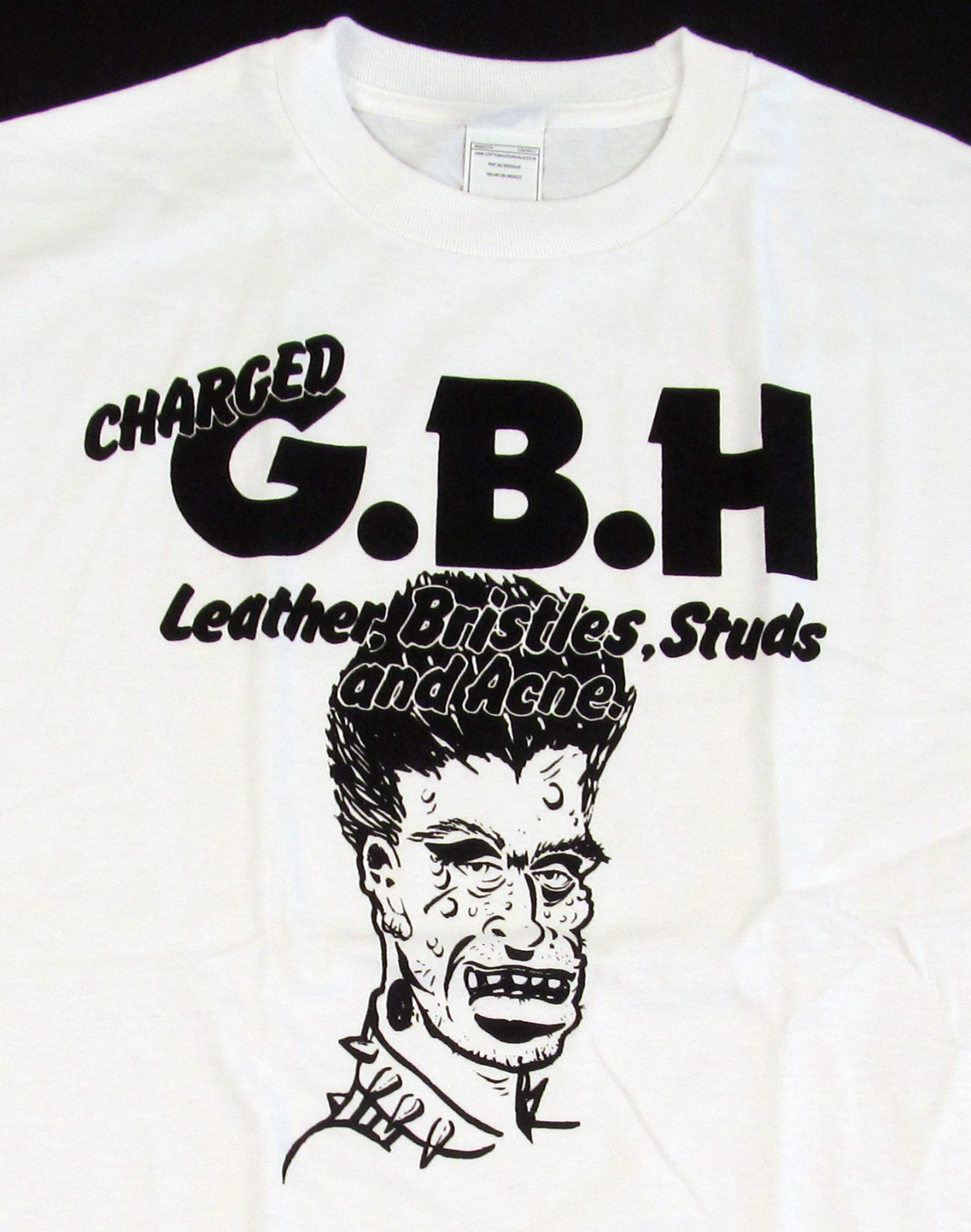 CHARGED GBH T-shirt G.B.H. Studs Punk Rock Tee Adult S,M,L,XL White New