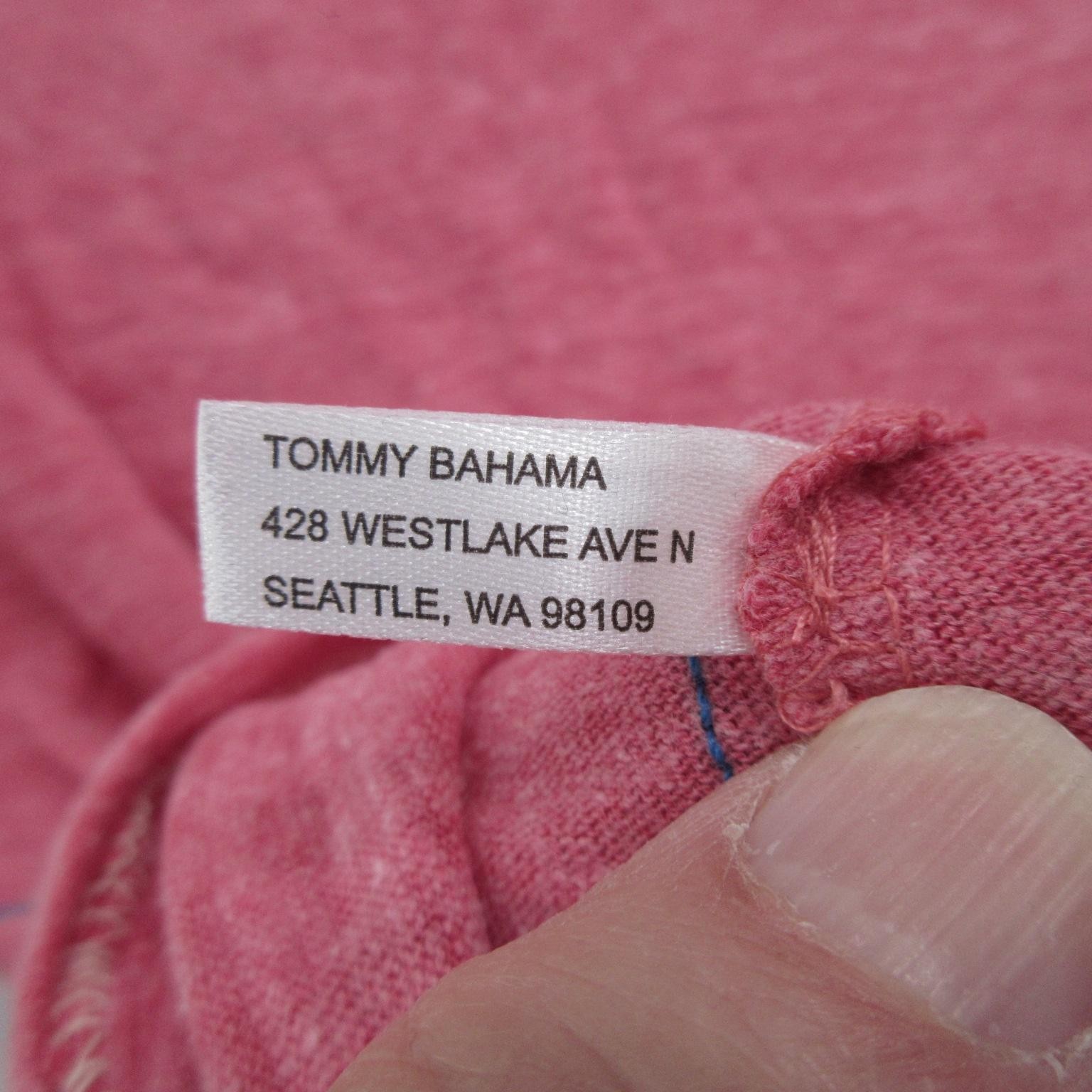 Tommy Bahama Shirt Mens XL Red Relax Crew Neck Cotton Blend Tee New DEFECT