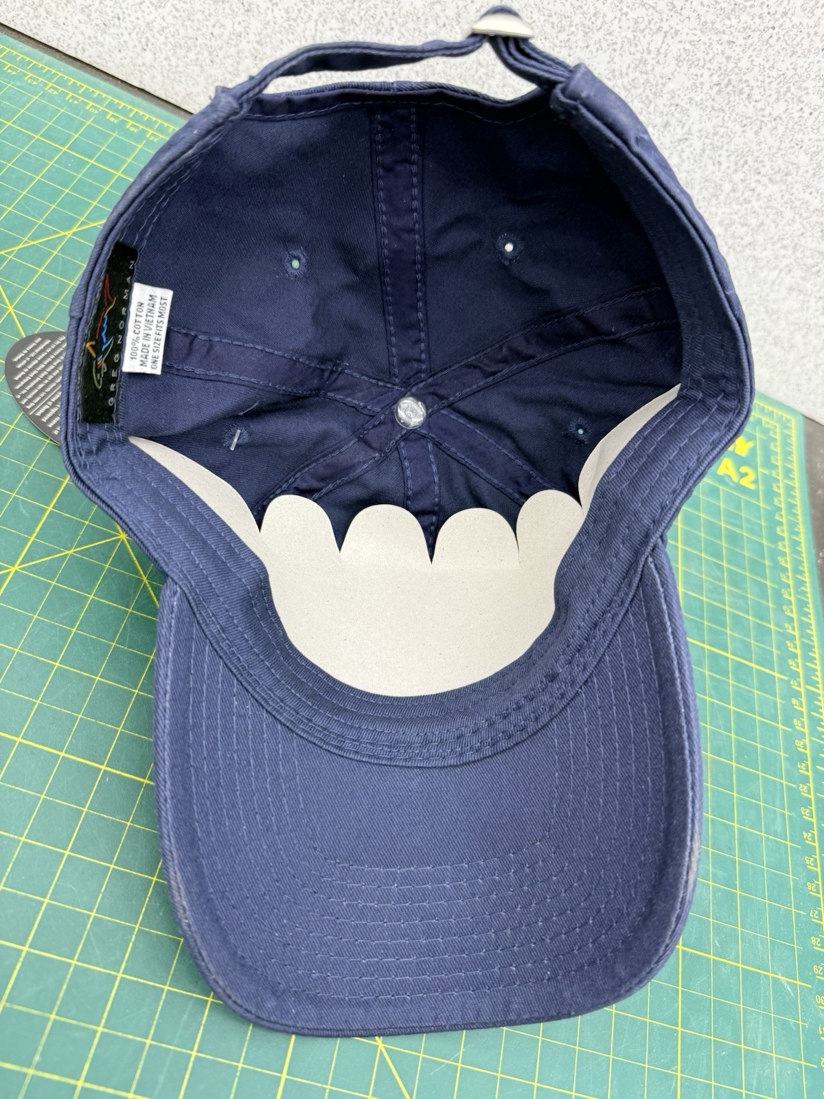 Greg Norman Dark Blue Embroidered Shark Logo Strapback Golf Hat Cap – New!