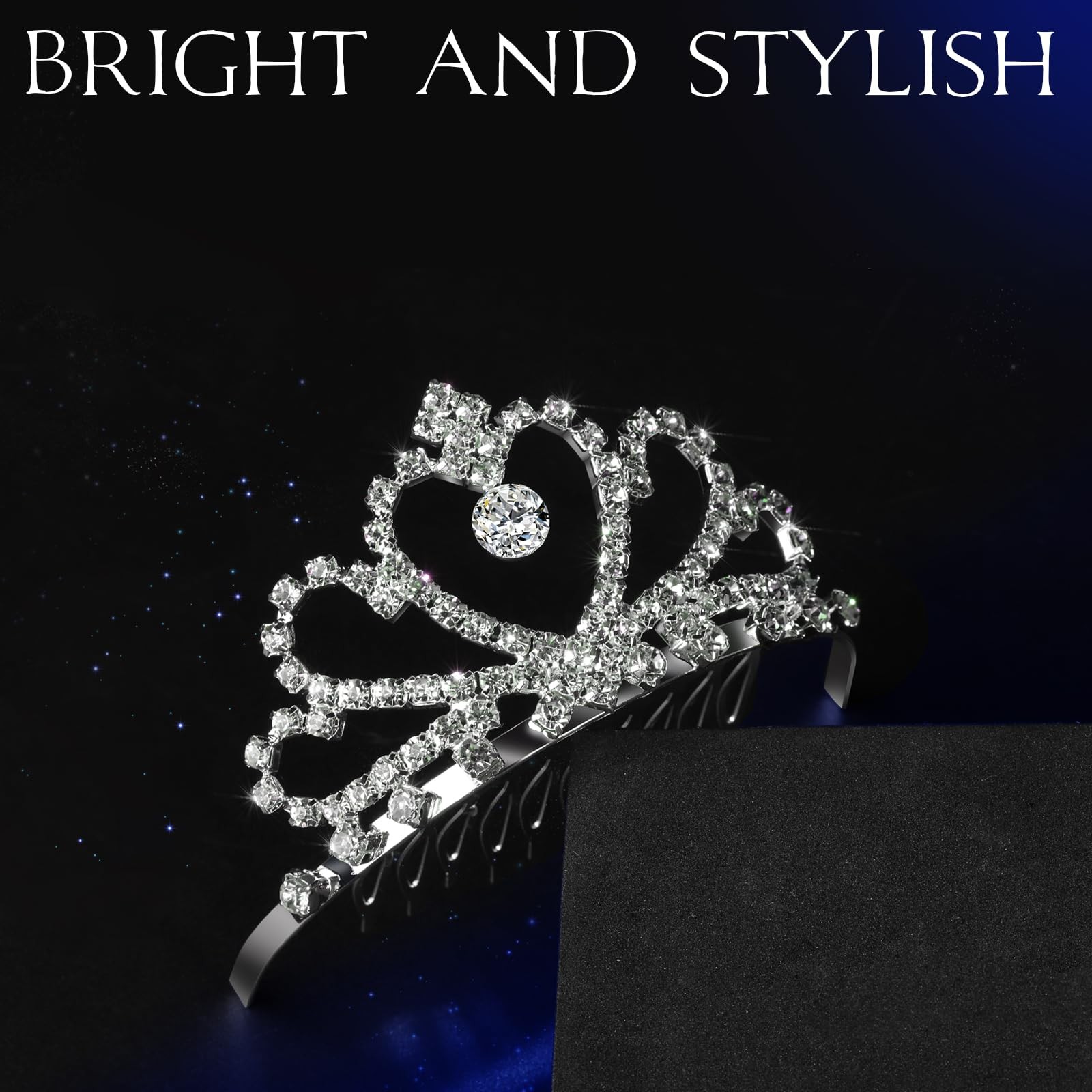 Teenitor Crown, 5pcs Tiaras for Women, Tiara Crown, Silver Tiara for Little G…