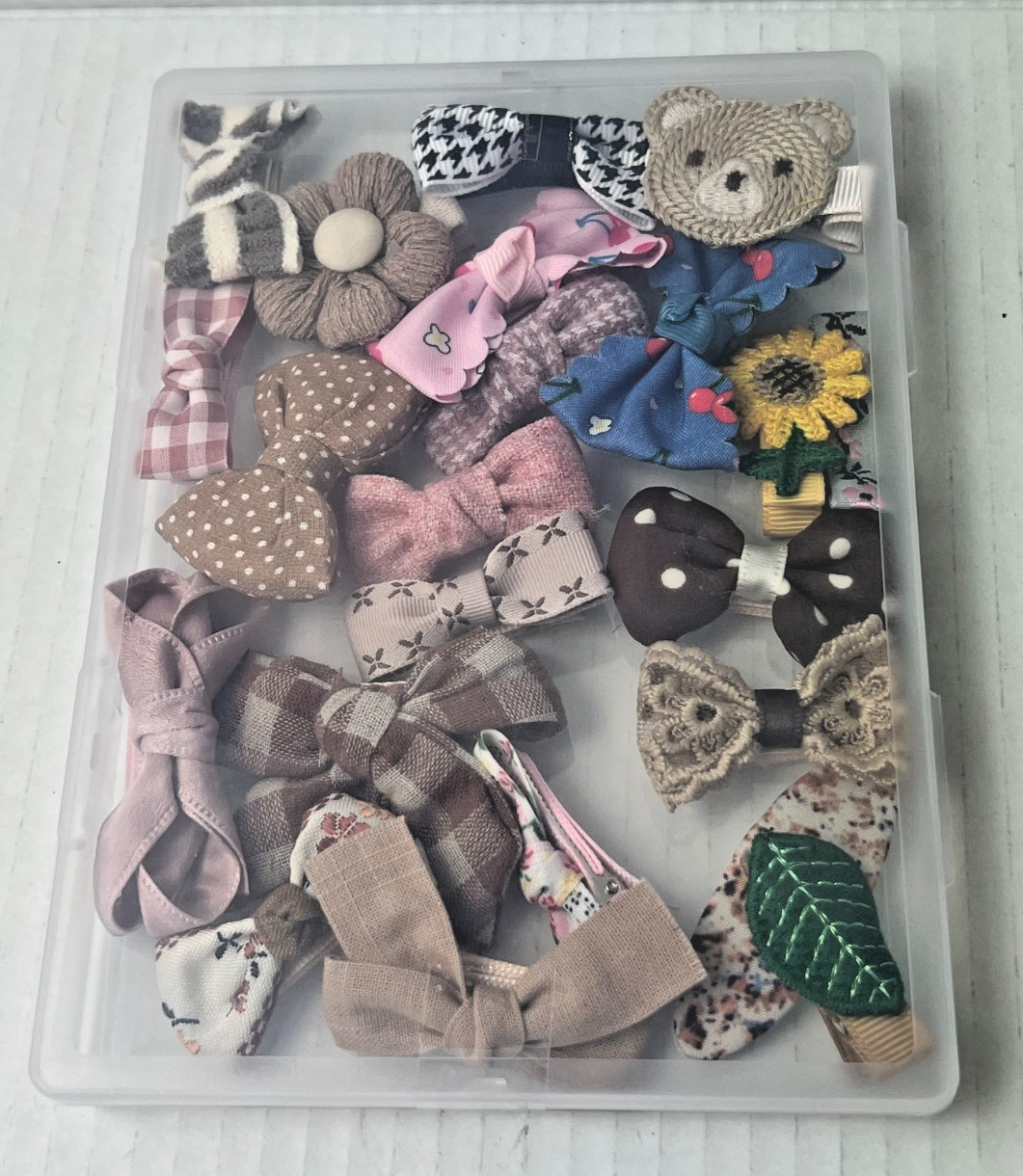 21 Pack Baby Girls Hair Clips Bows Fully Lined Non Slip Barrettes for Fine Hair