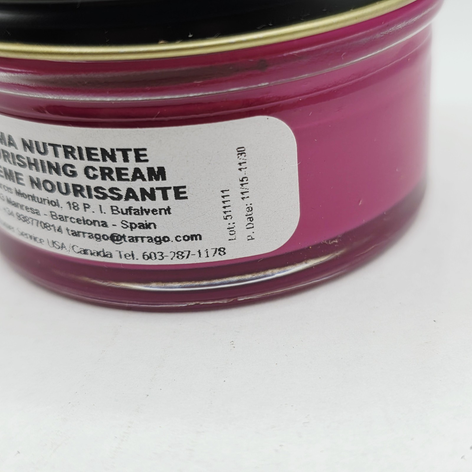Tarrago Shoe Polish # 101 Magenta Cream Leather Protector 1.76 oz. 50ml Boot