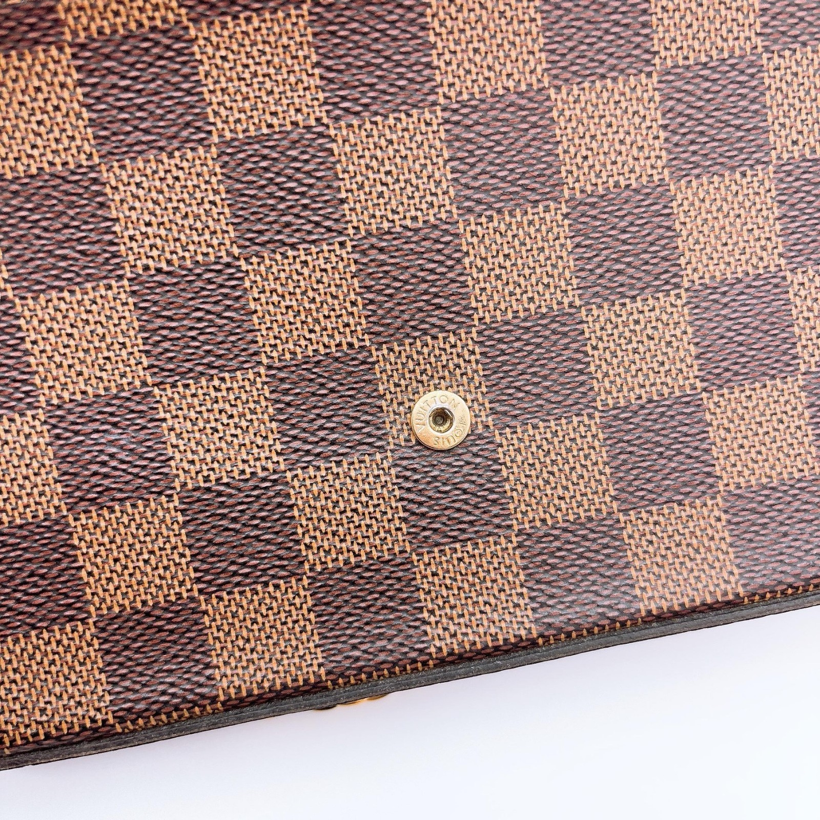 Louis Vuitton Felicie Damier Ebene Pochette Chain Crossbody Bag Clutch