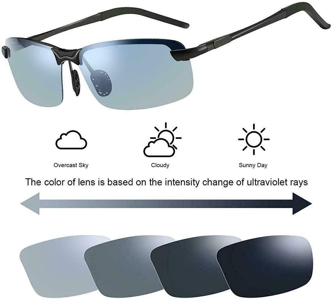 Tac HD Polarized Day & Night Vision glasses Men Driving Pilot Aviator sunglasses